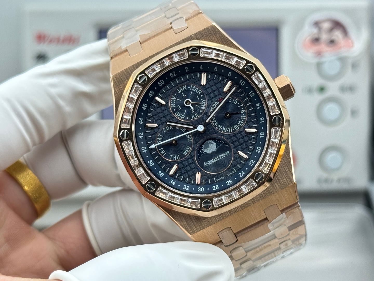 Audemars Piguet Royal Oak Perpetual Calendar 41mm Rose Gold Dark Blue Dial