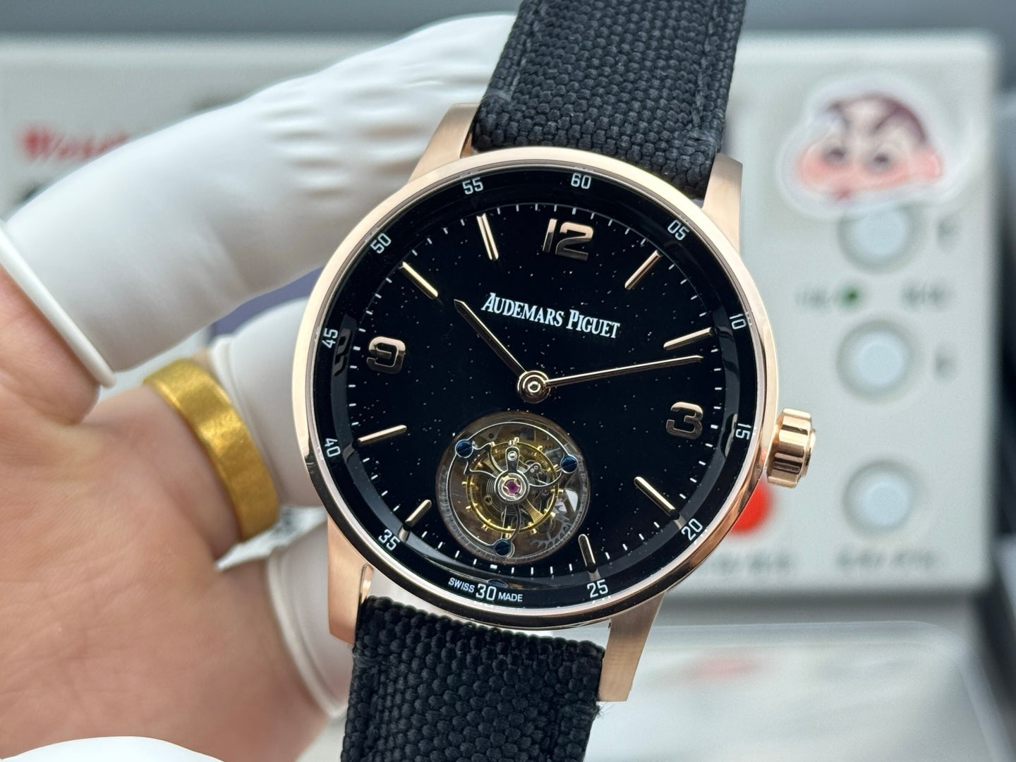 Audemars Piguet Code 11.59 Selfwinding Flying Tourbillon Rose Gold Case Black Dial