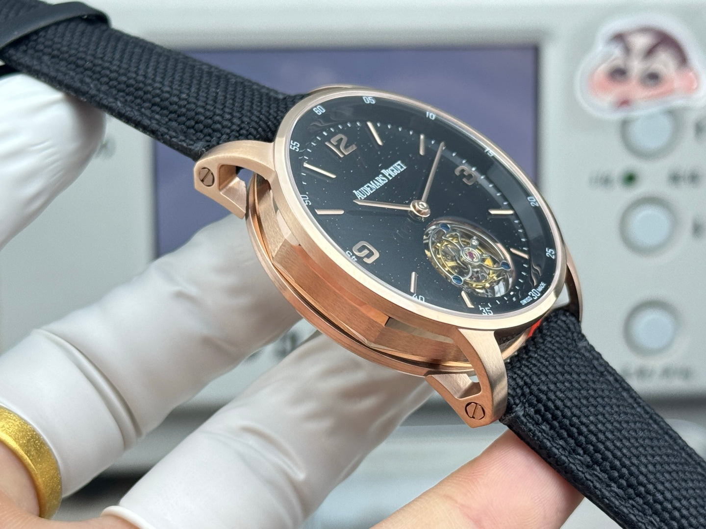 Audemars Piguet Code 11.59 Selfwinding Flying Tourbillon Rose Gold Case Black Dial