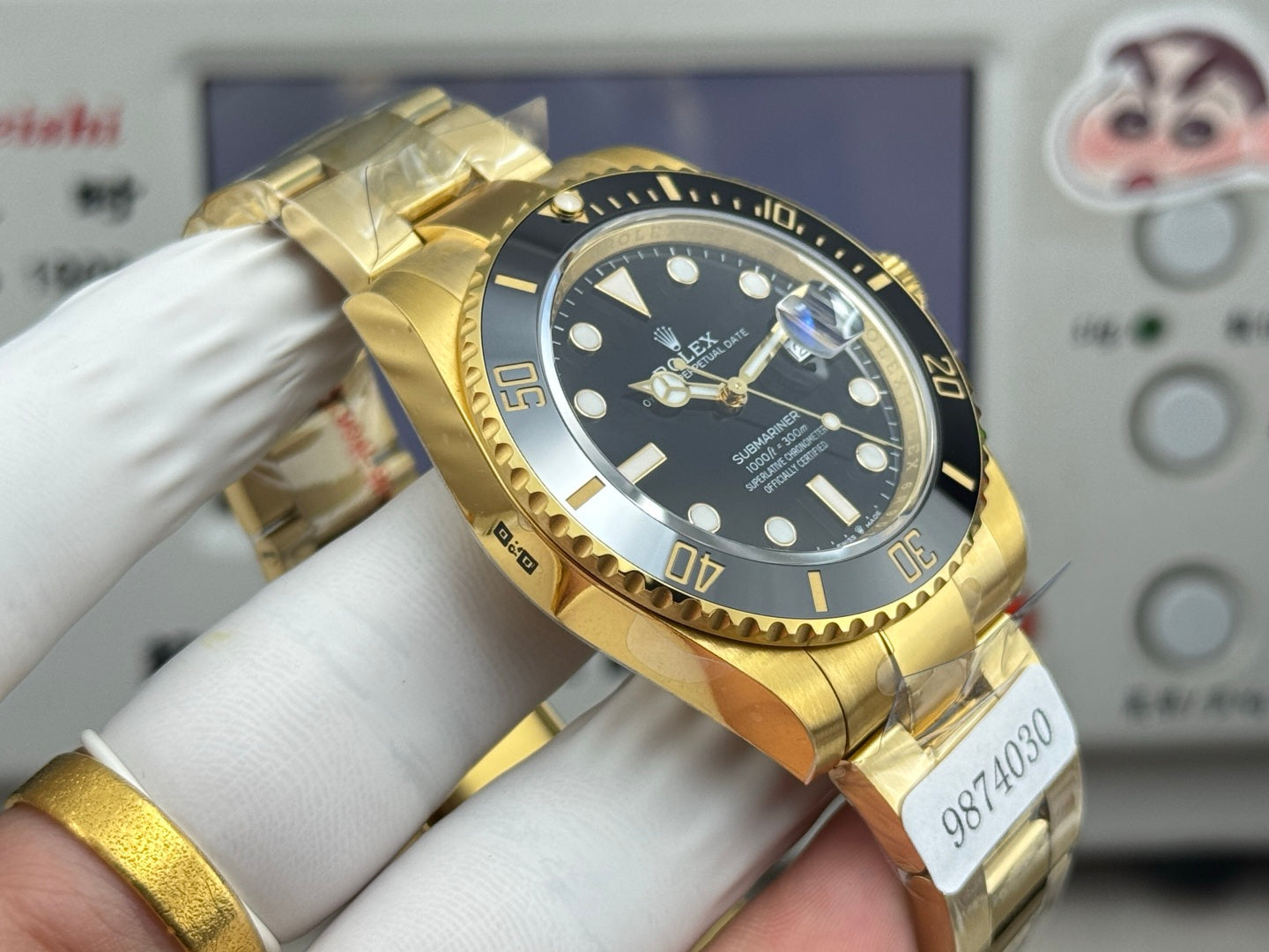 Rolex Submariner Date  Gold Case Black Ceramic Dial