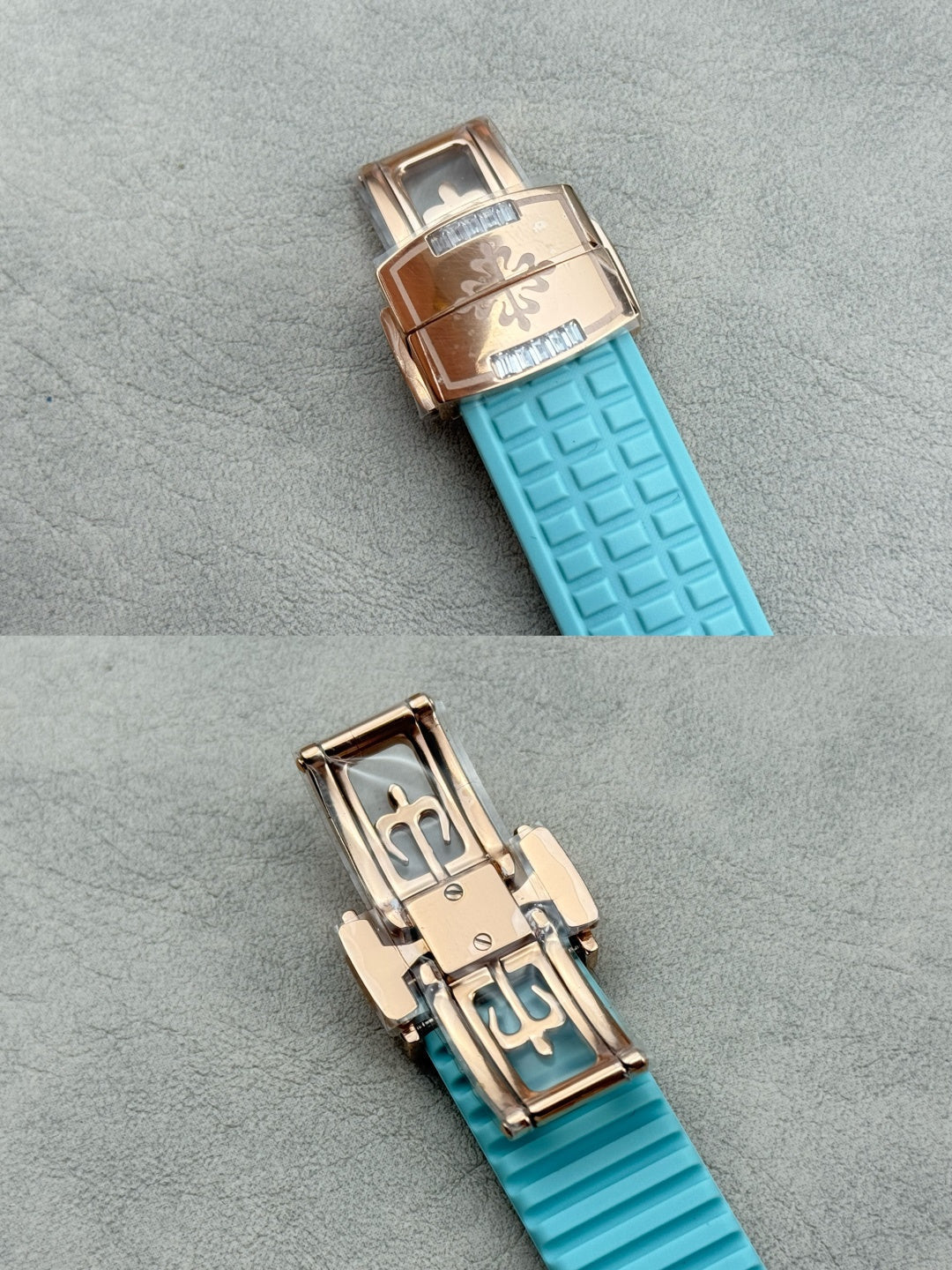 Patek Philippe Aquanaut Luce “Rainbow” Chronograph 40mm Blue Rubber Strap