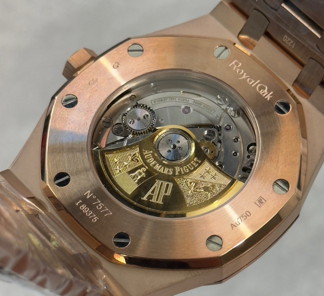 Audemars Piguet Royal Oak Selfwinding Rose Gold 41mm 15400OR Blue Dial