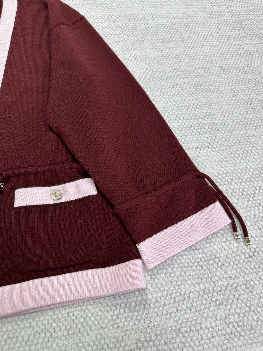 CC 25 Cardigan Red Cashmere