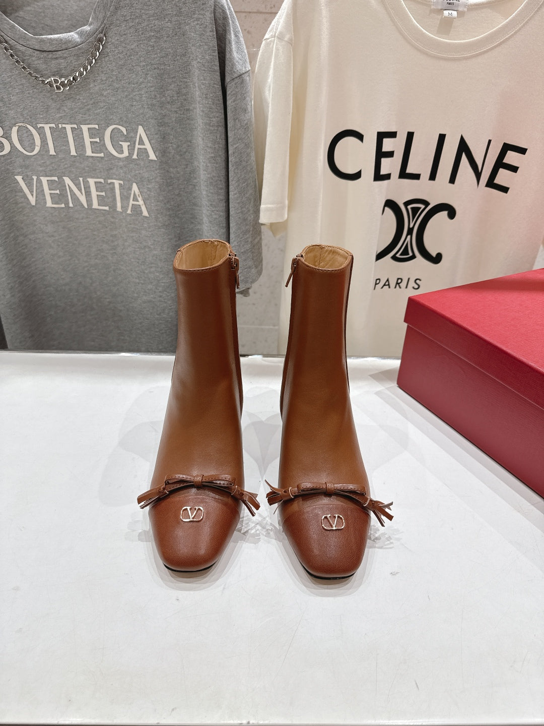 VT Short Boot Medium Cognac Brown Calfskin 174417