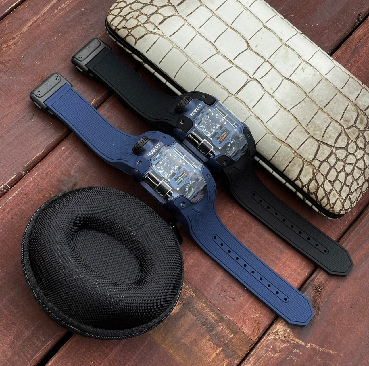Hublot MP-10 Tourbillon Weight Energy System Watch Rubber Strap