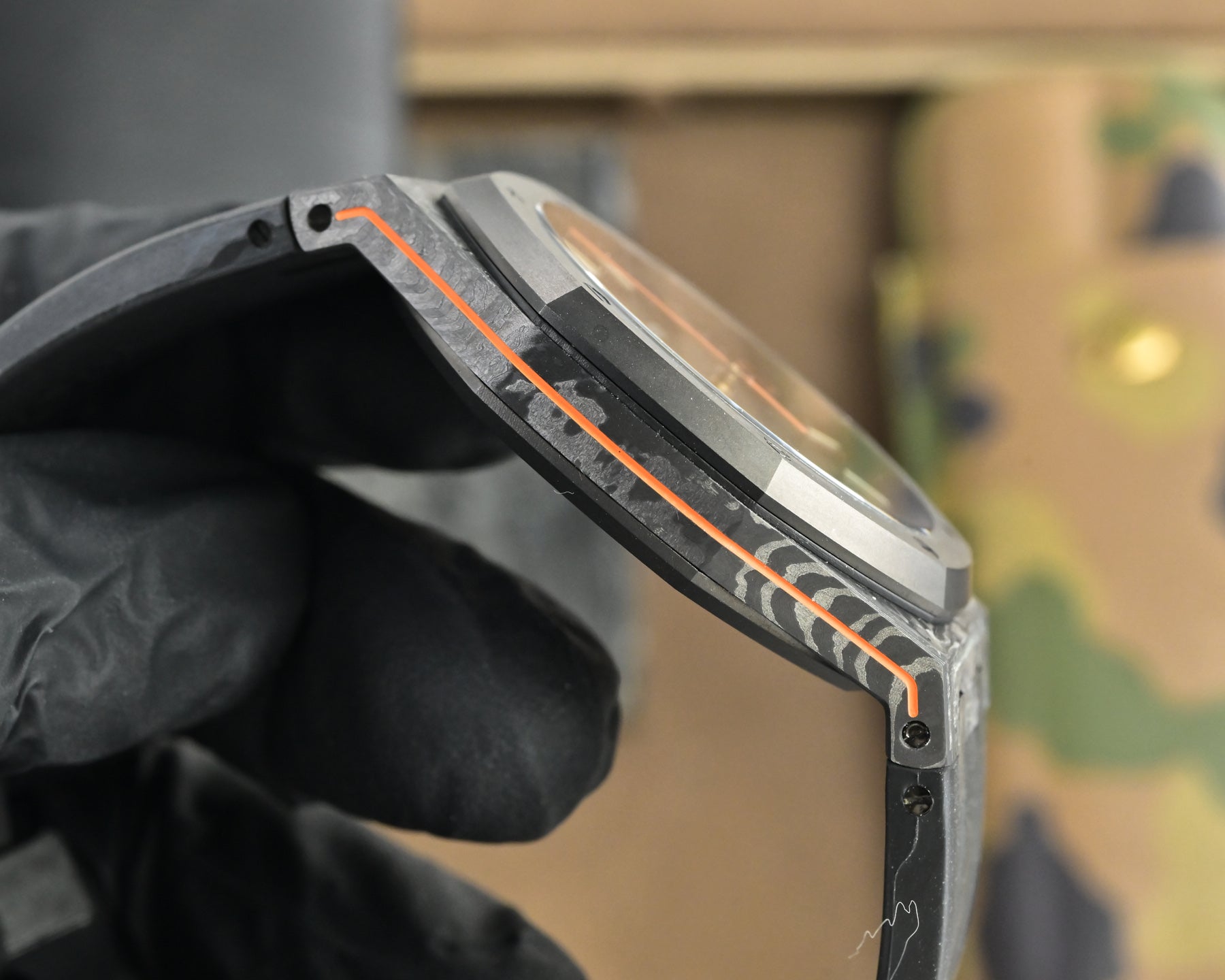 Audemars Piguet Royal Oak 41mm Custom Carbon Black Orange Dial