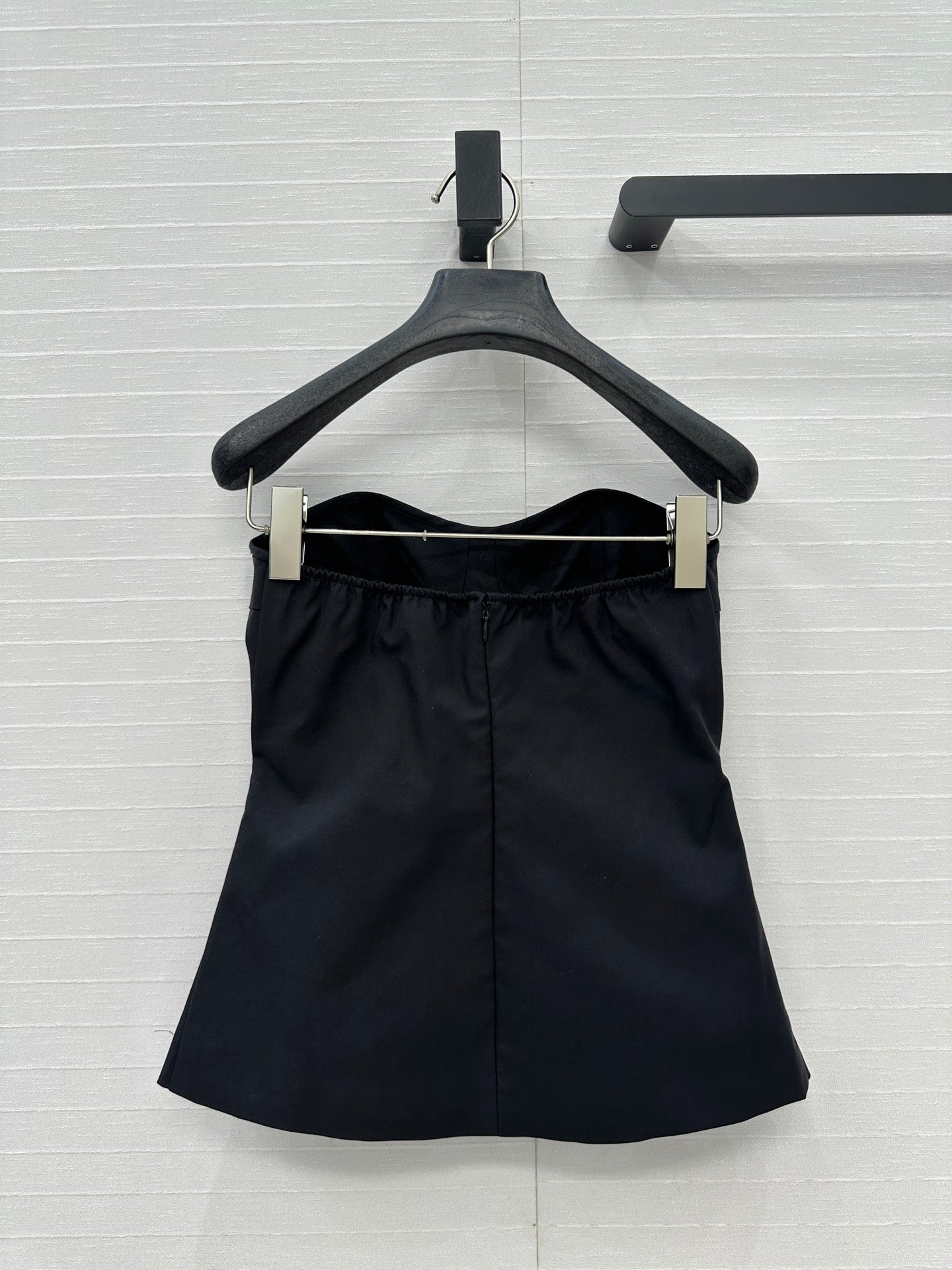 Prada 25 Cat Ear Tube Top Vest Black Cotton