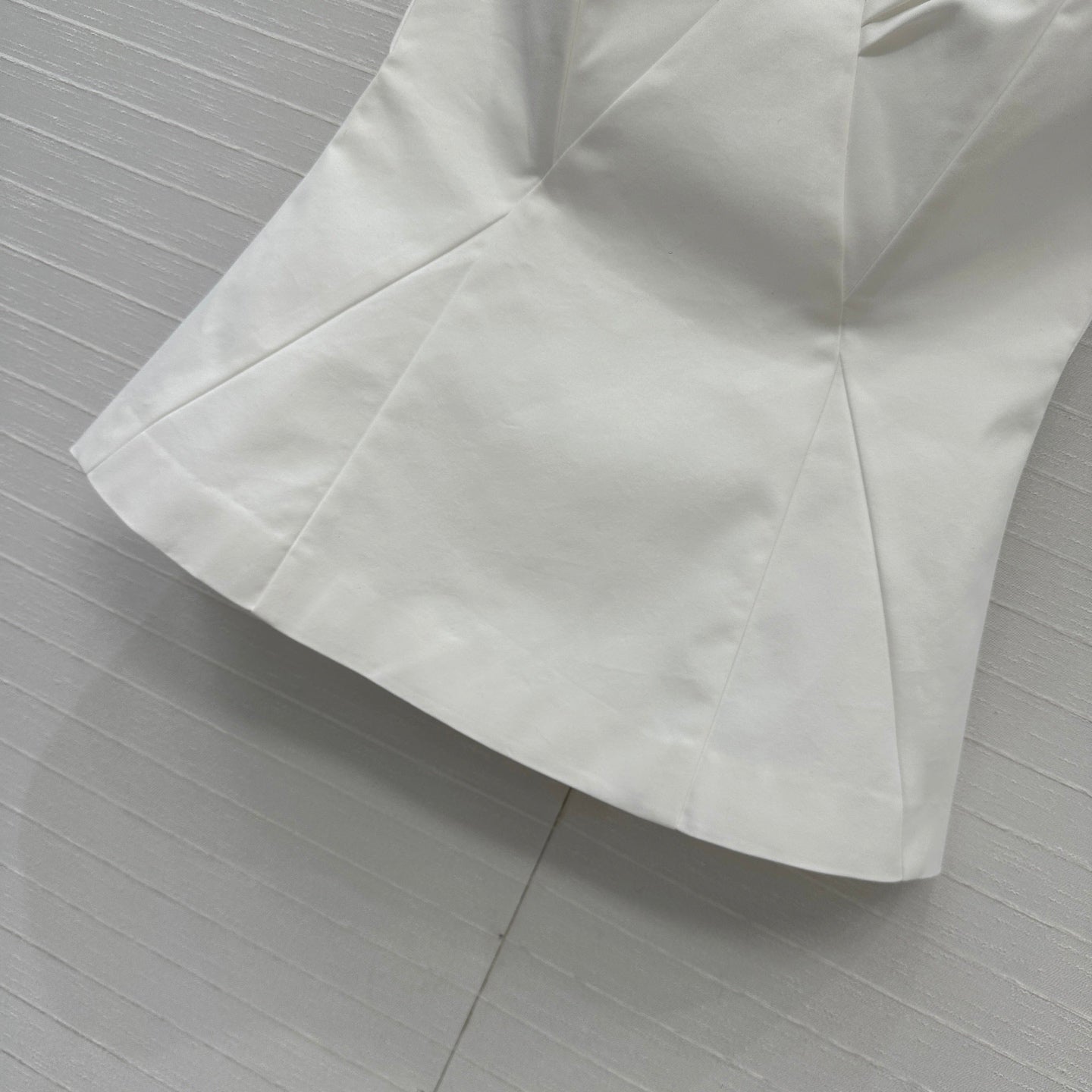 Prada 25 Cat Ear Tube Top Vest White Cotton