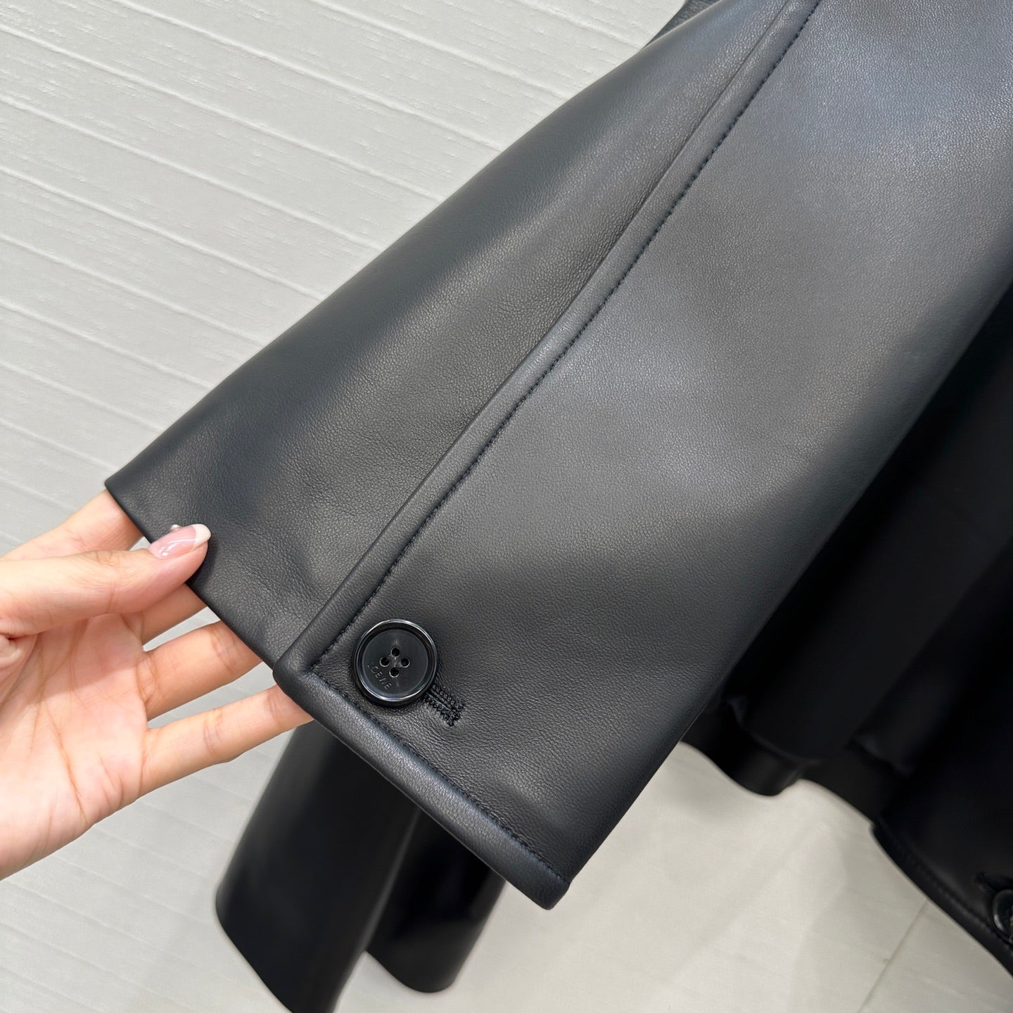 Loewe 25 Jacket Black Lambskin And Cotton
