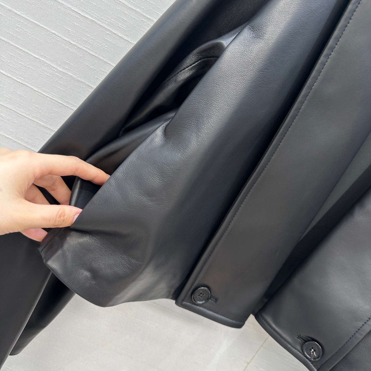 Loewe 25 Jacket Black Lambskin And Cotton