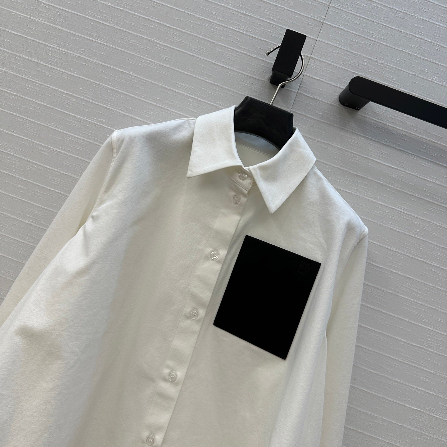 Loewe  A-line Denim Shirt Jacket White Cotton