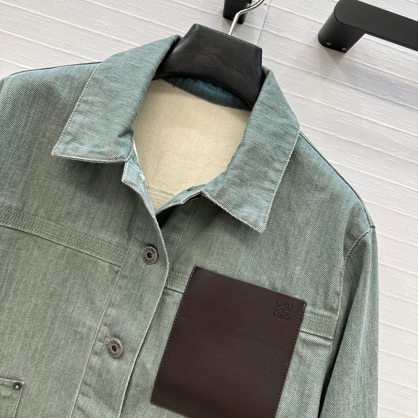 Loewe 25 Jacket Dusky Green Denim