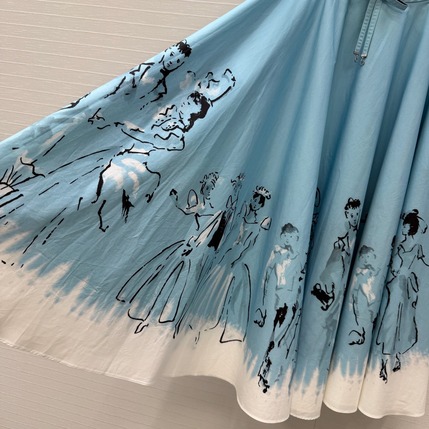 Dior 2026 Long Skirt Blue Cotton 399008