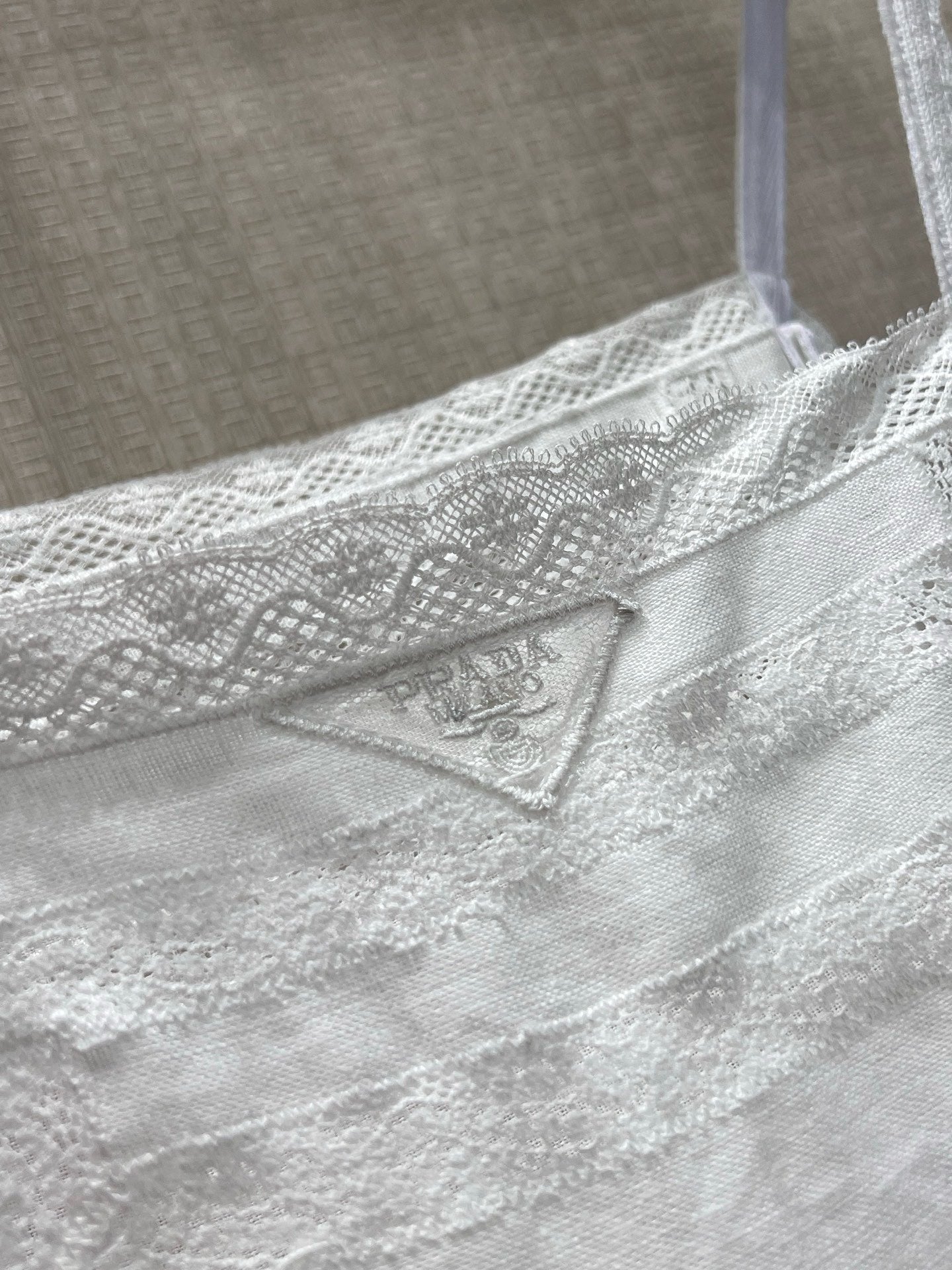 Prada 2026 Strappy Dress White Linen 400574