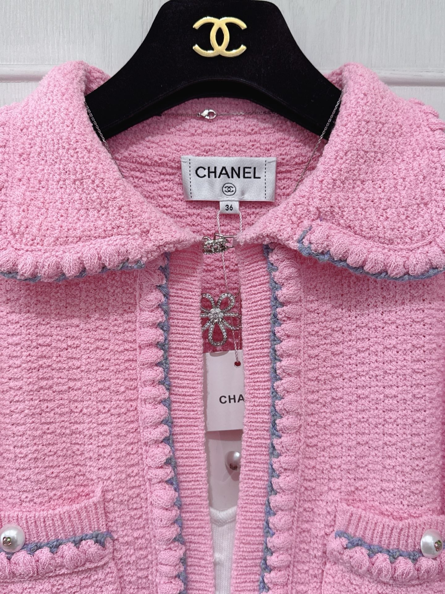 CC 25 Pink Cardigan Jacket  Cotton Silk 226820