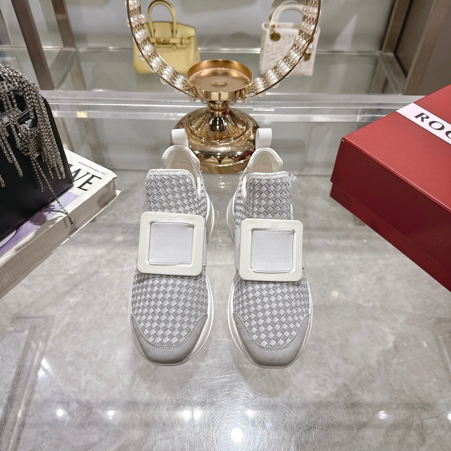 Viv Sneaker Grey Custom Woven 262958