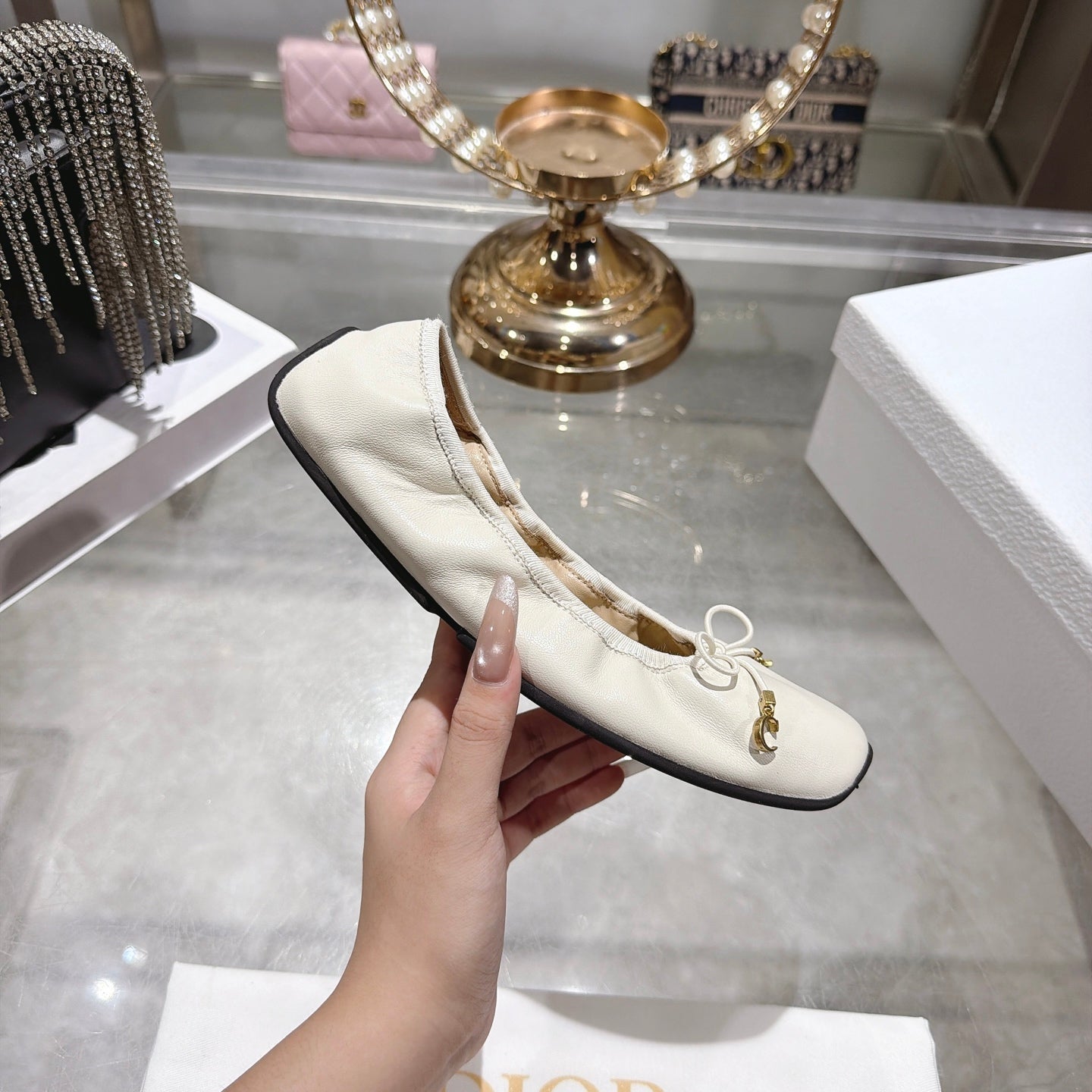 Dior 2026 Cœur Ballet Flat Lambskin 901685