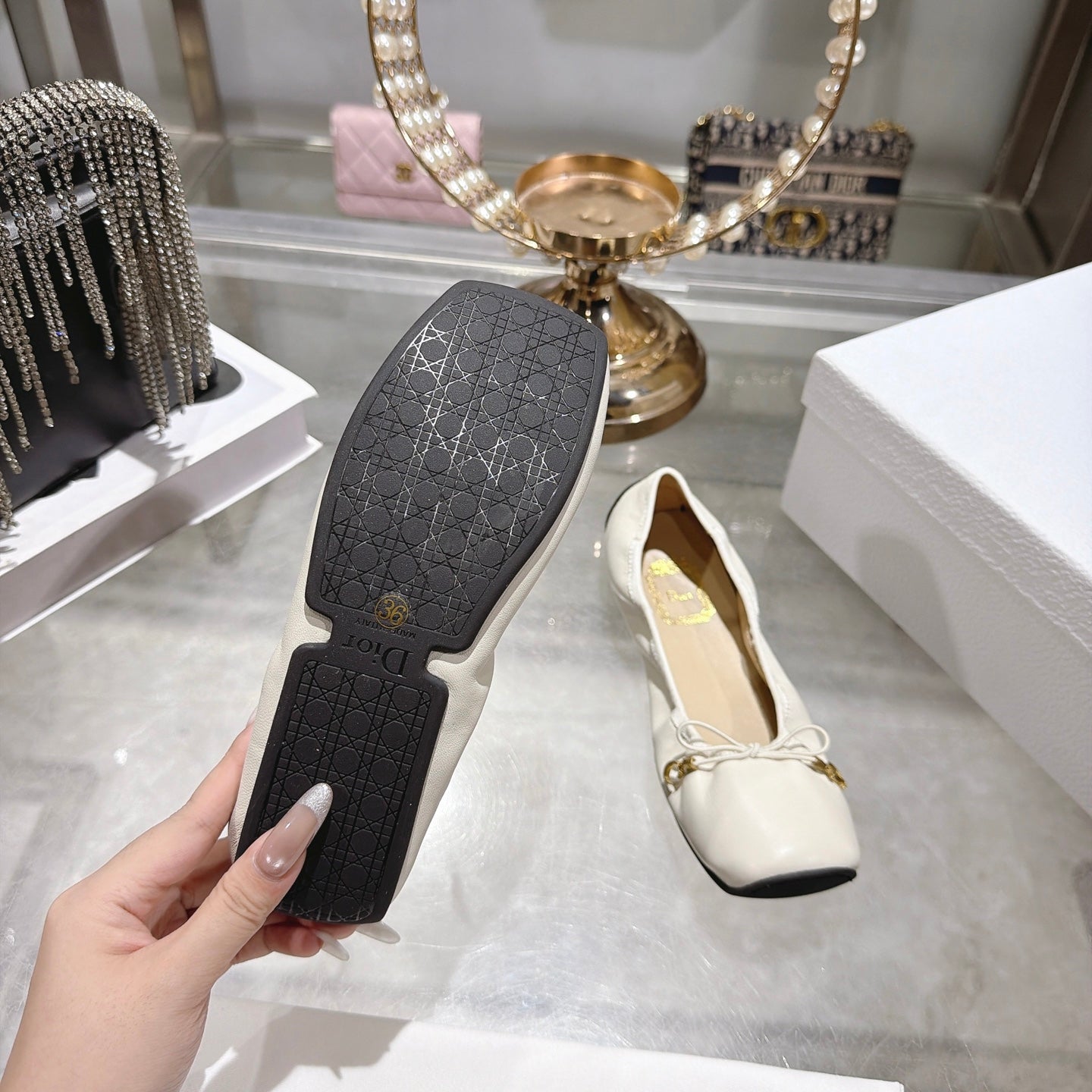 Dior 2026 Cœur Ballet Flat Lambskin 901685