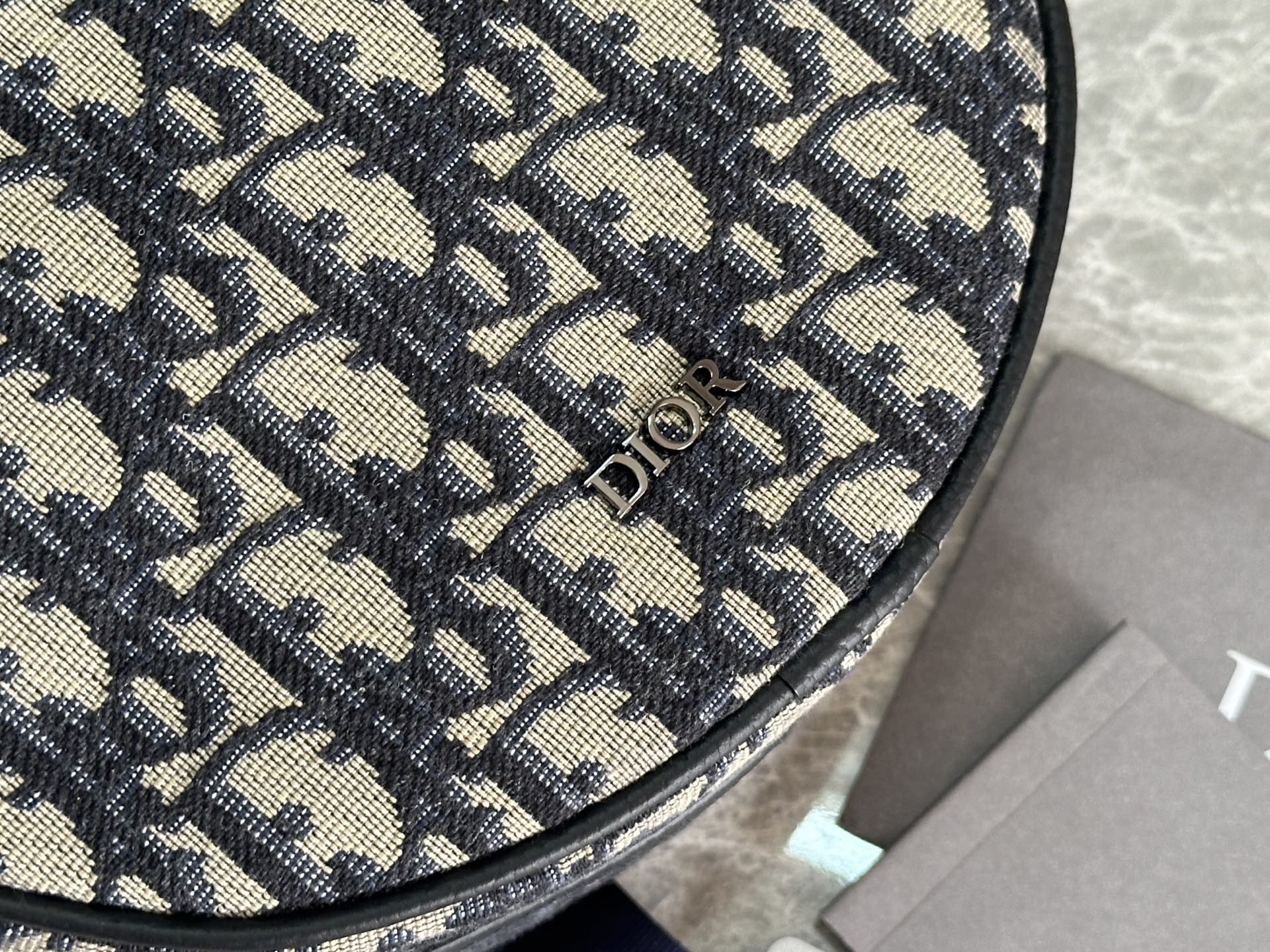 Dior 2026 Baby Ball Bag 20cm Beige Black Fabric Leather