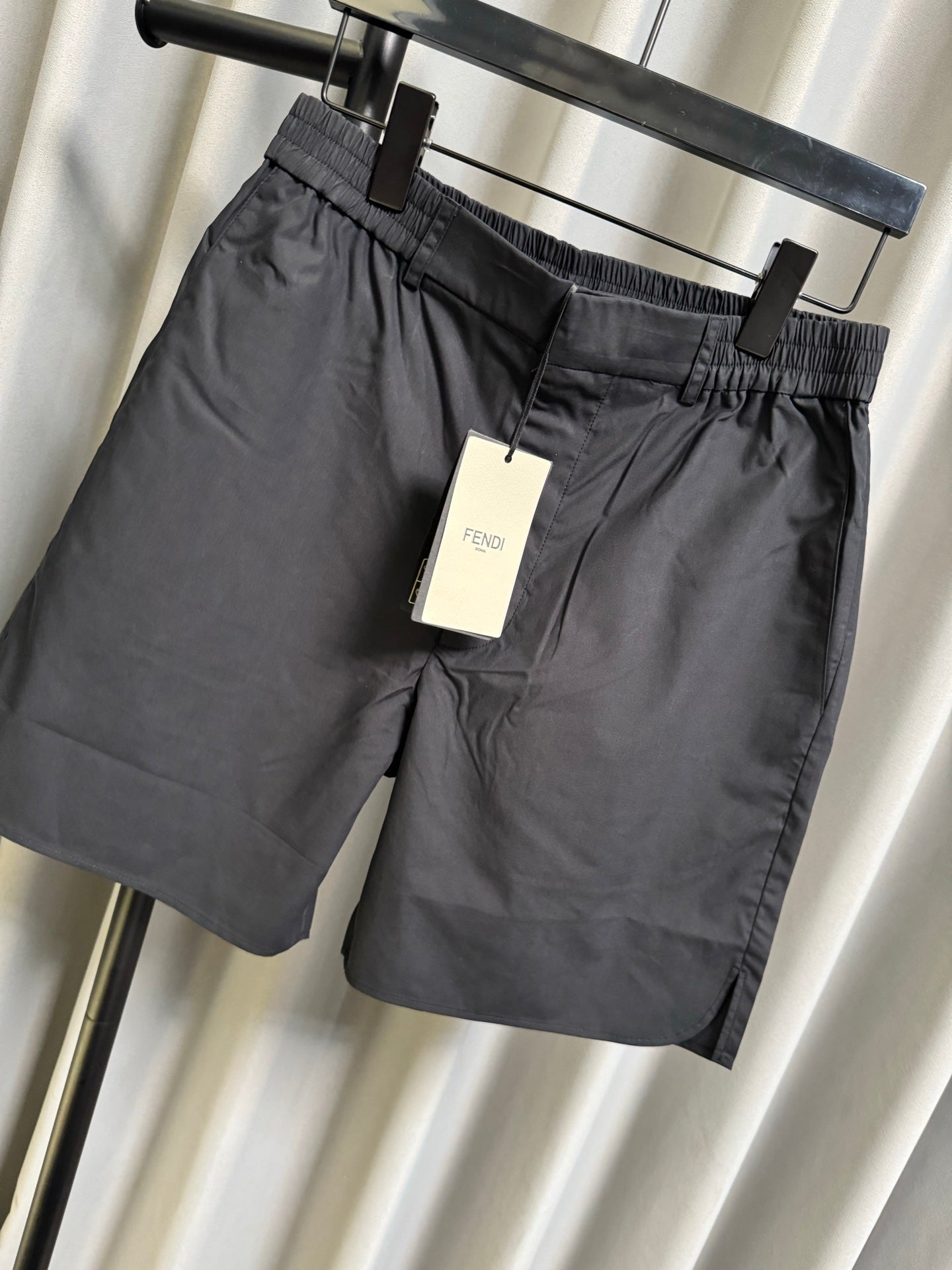 Fendi 2026 Men's Casual Shorts Black Polyester Nylon 830401