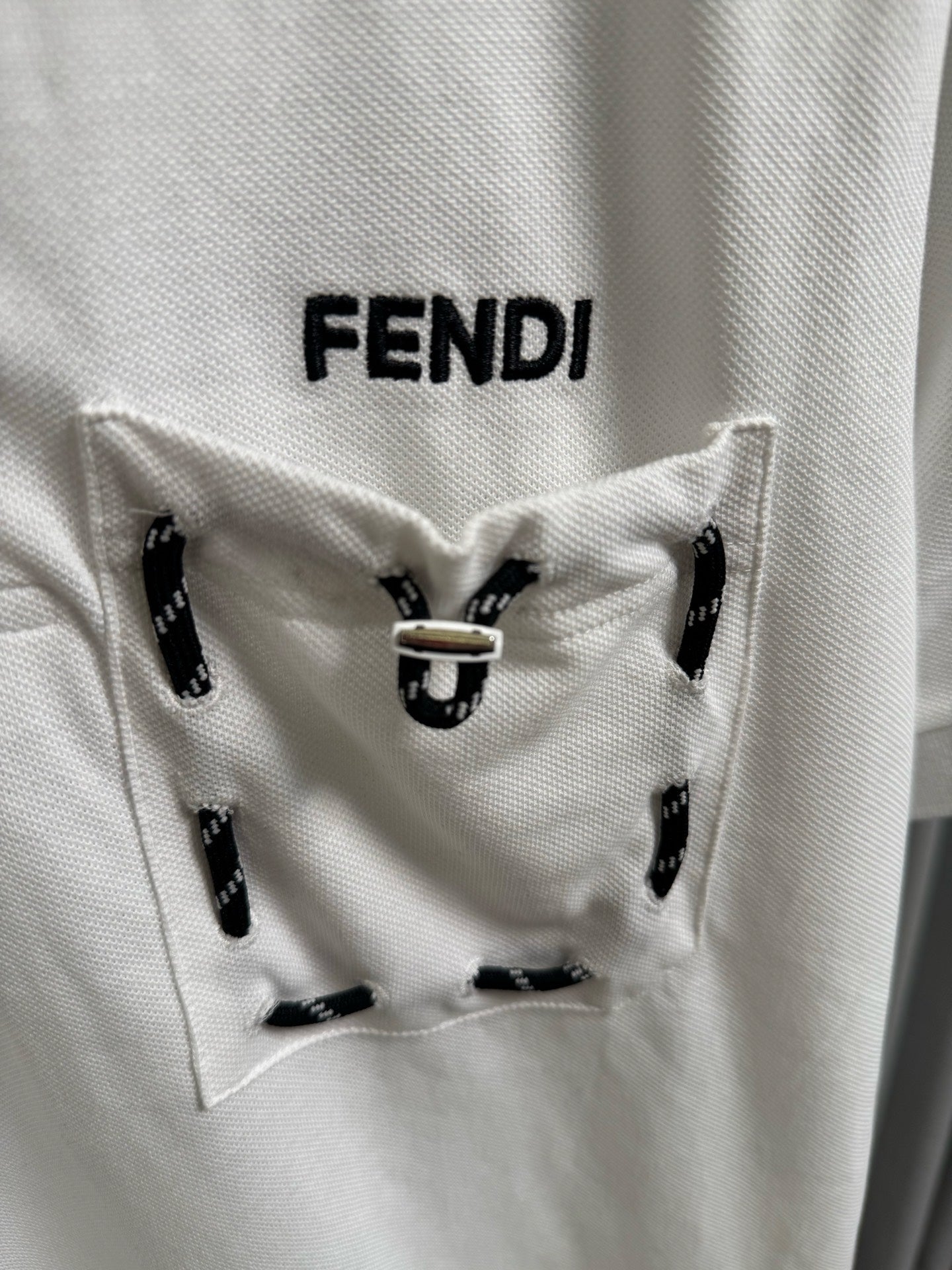 Fendi 2026 Men's Short-Sleeve Polo Shirt Cotton 830414