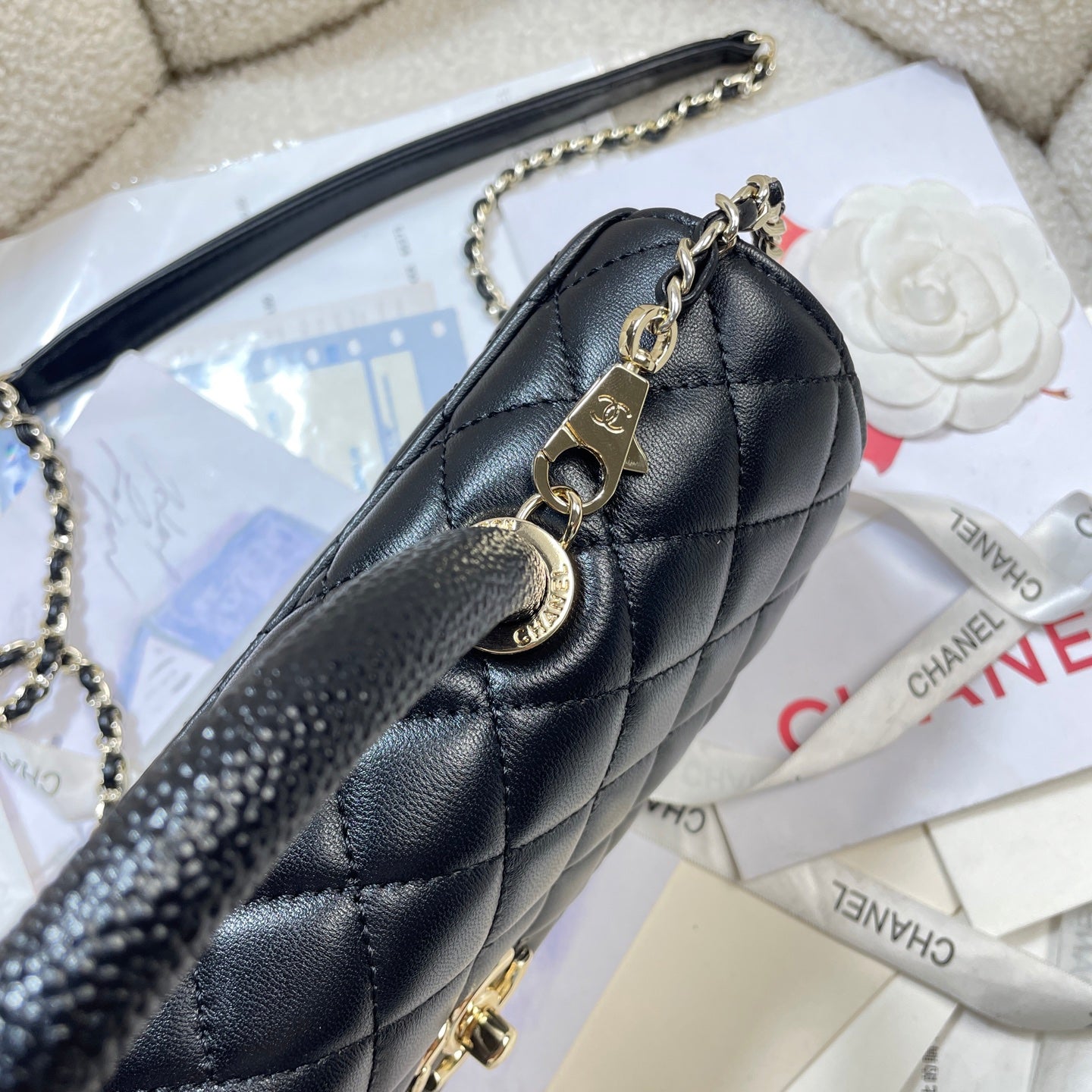 Chanel 2026 Coco Handle Bag 32cm Multicolor Calfskin