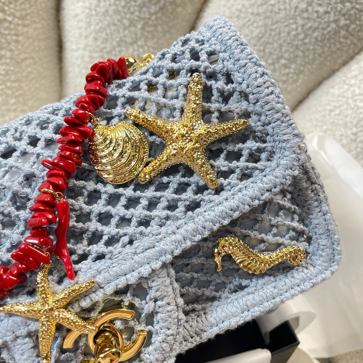 Chanel 2026 Charm Flap Bag 21cm Woven Leather