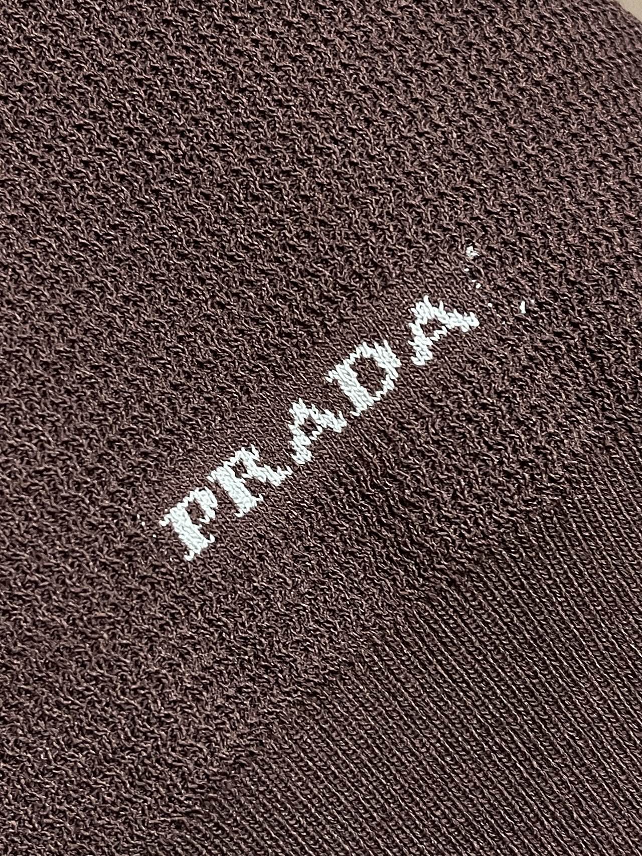 PRA 2026 Men's Short Polo Shirt Brown Knit Fabric 858387