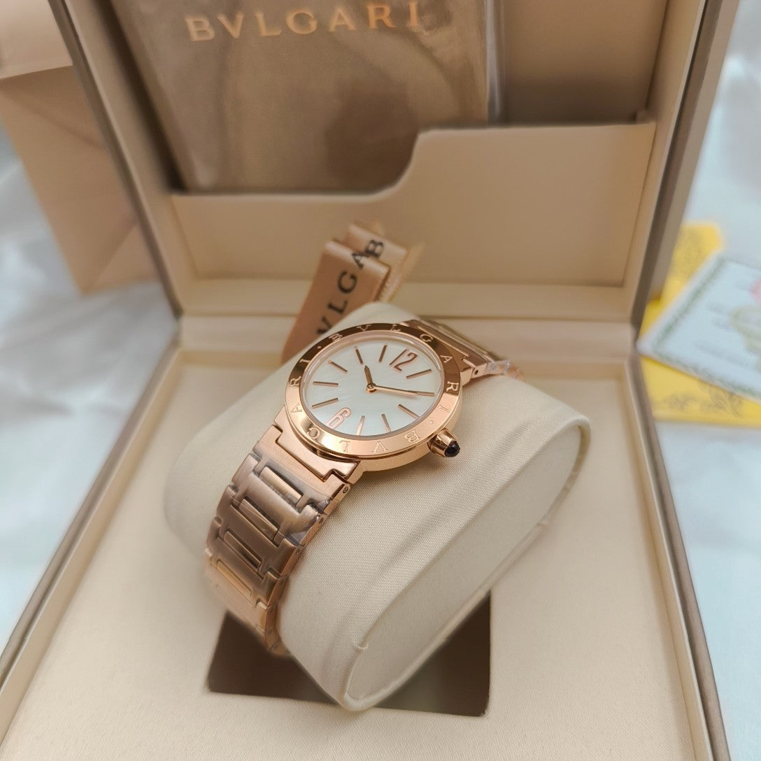 BVLGARI 33mm Pink Gold Case