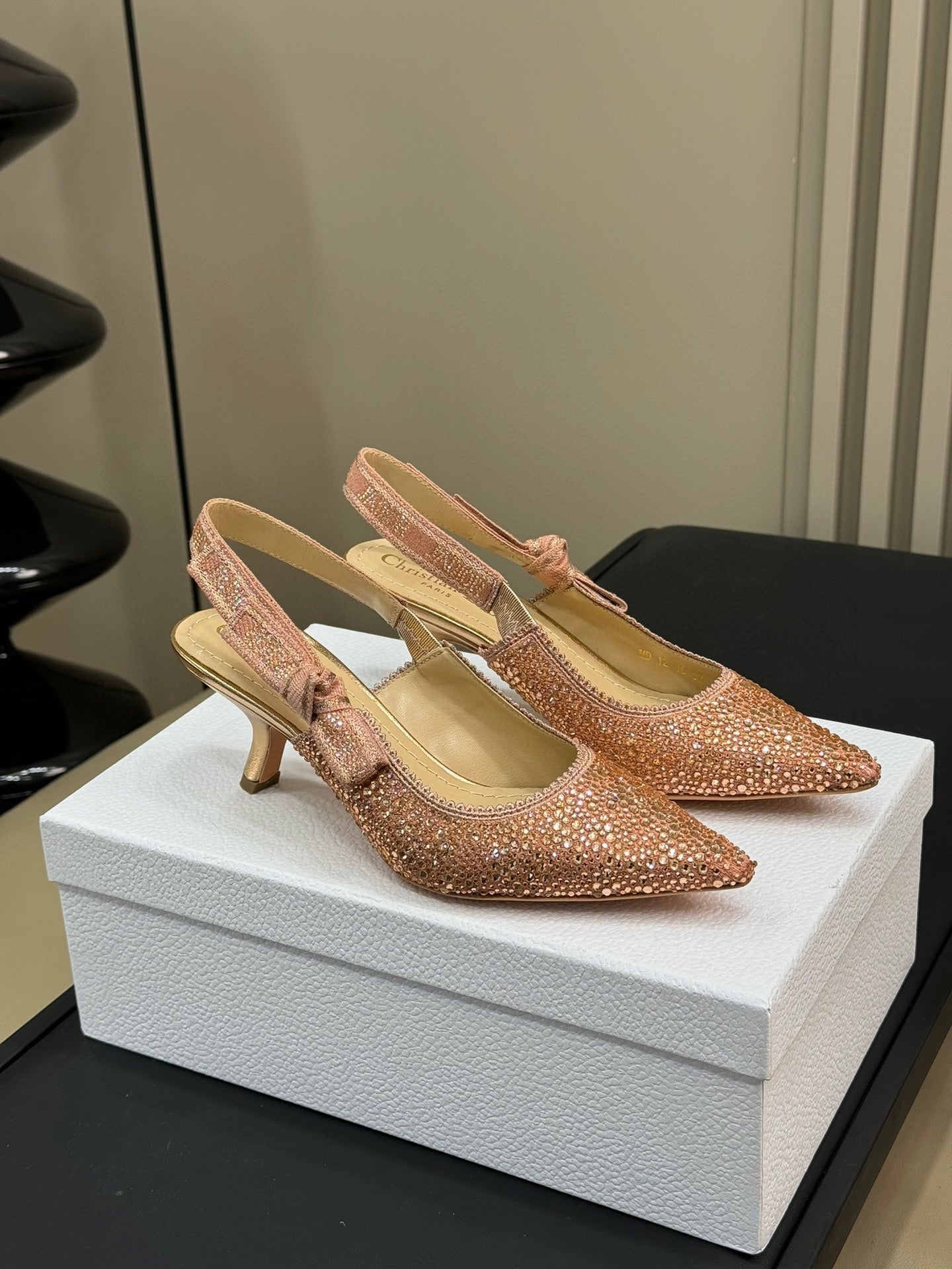 J'Adior Slingback Pink-tone Cotton Microbeads