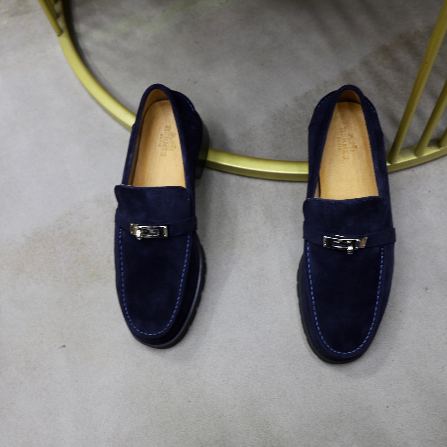 HM Men's Icone Loafer Navy Blue Suede 714425