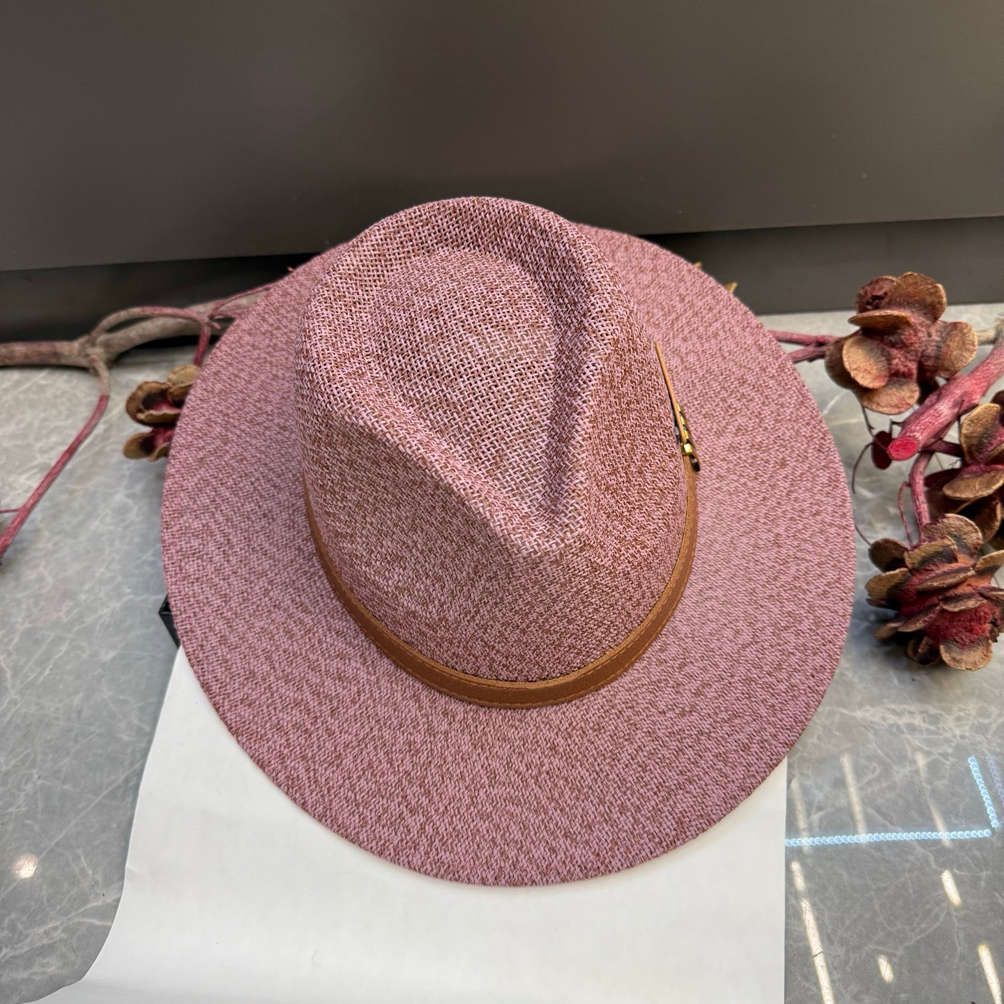Chanel Fedora Straw Hat 215967