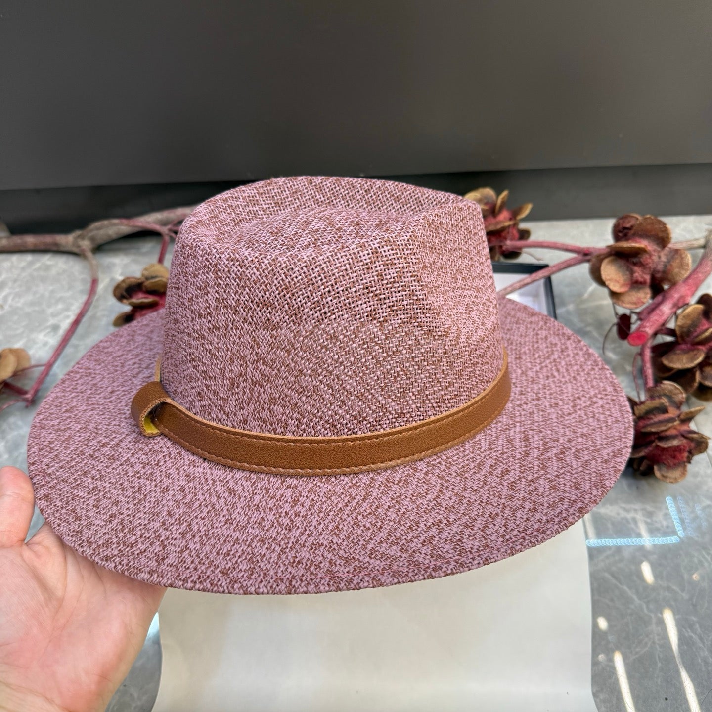 Chanel Fedora Straw Hat 215967