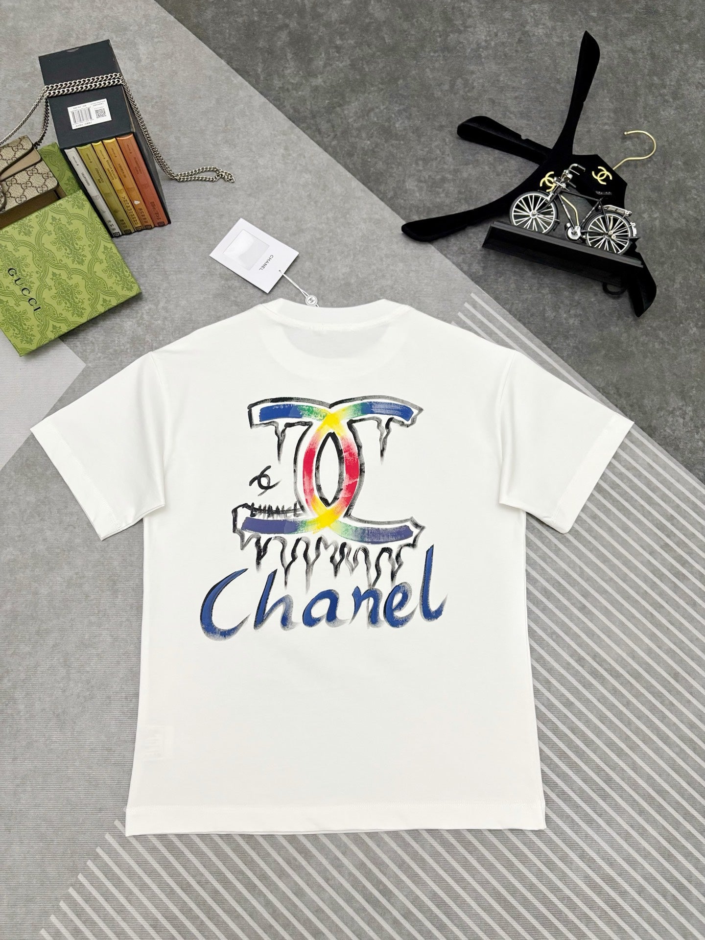 CC 2026 Short-Sleeve T-Shirt Rainbow Graffiti Cotton 431014