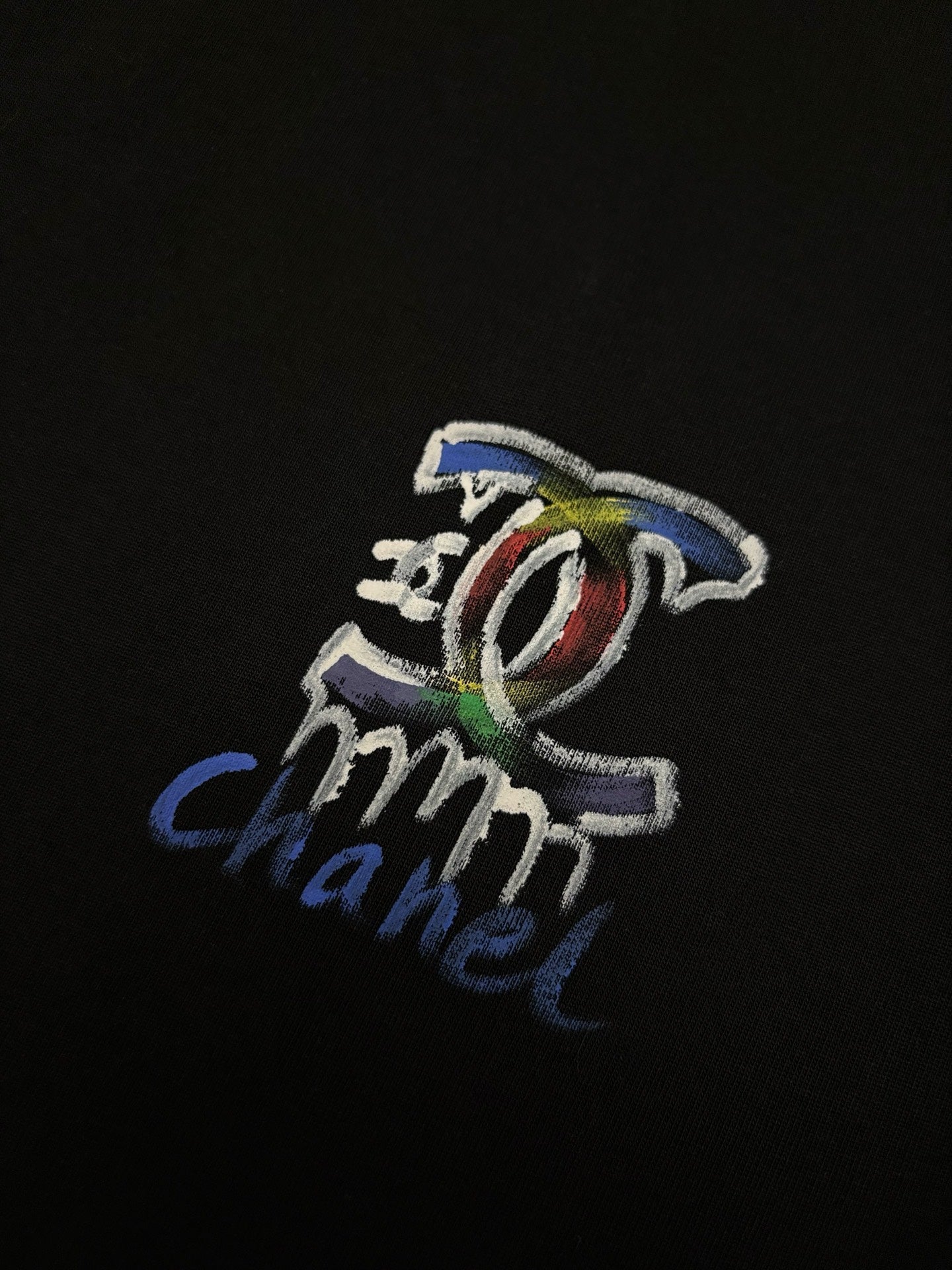 CC 2026 Short-Sleeve T-Shirt Rainbow Graffiti Cotton 431014