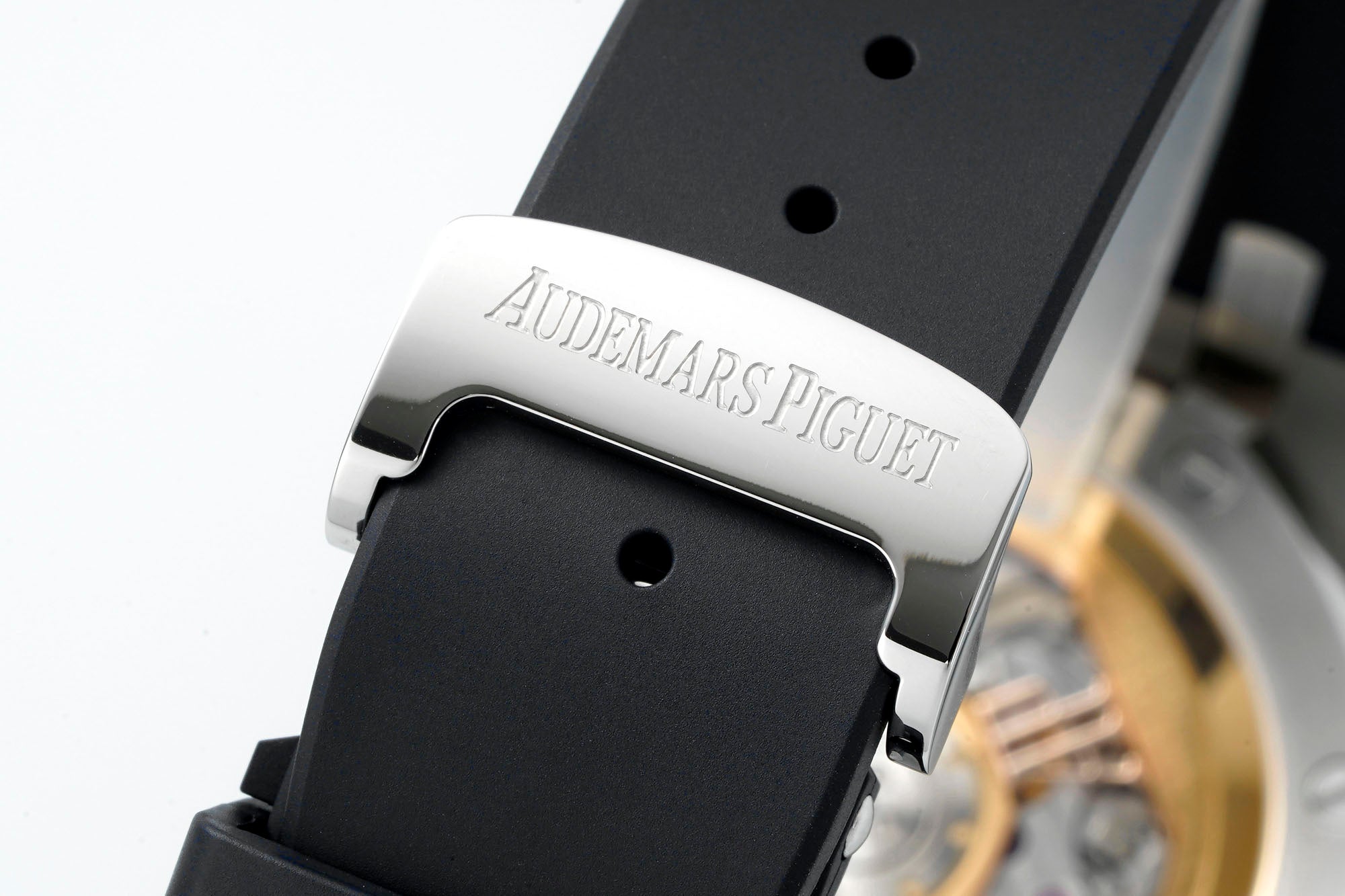 Audemars Piguet Royal Oak Chronograph 41mm Steel Case White Dial Rubber Strap