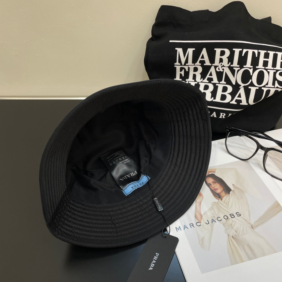 Prada Black Nylon Bucket Hat 269043