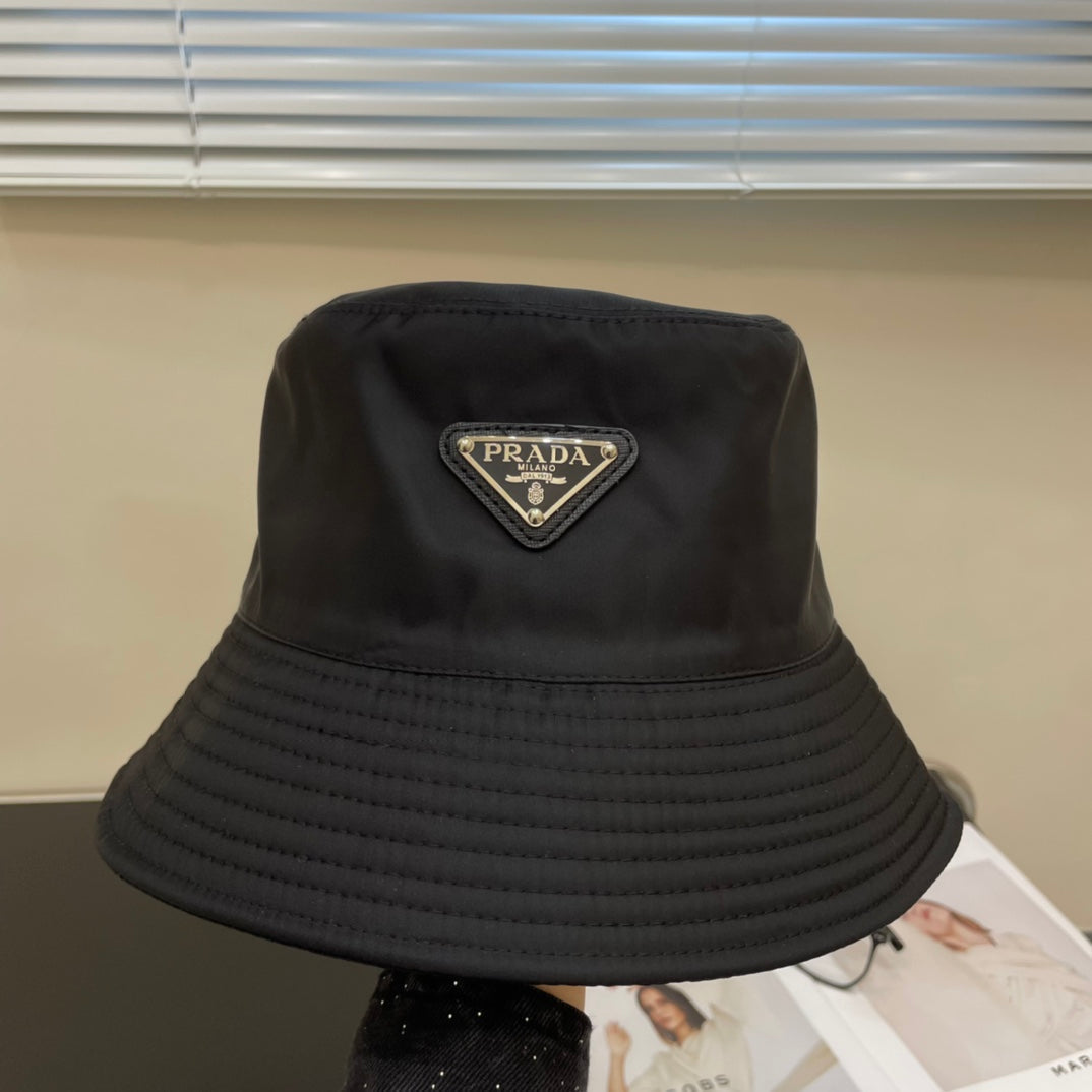 Prada Black Nylon Bucket Hat 269043