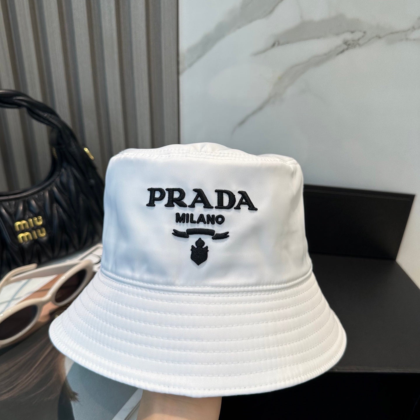 Prada Bucket Hat Cotton 380964
