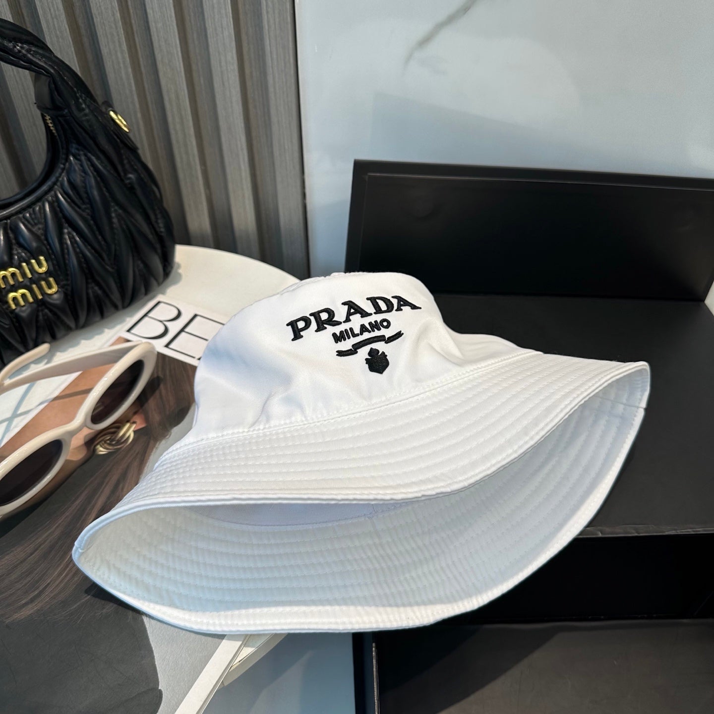 Prada Bucket Hat Cotton 380964