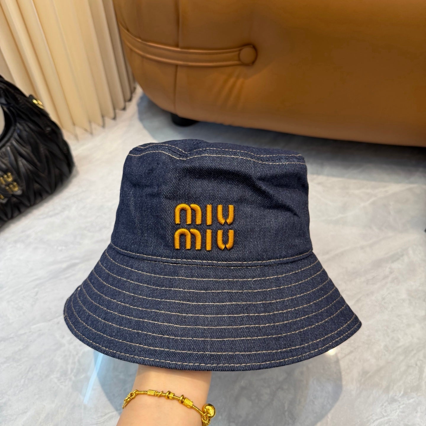 Miumiu Denim Bucket Hat 360757