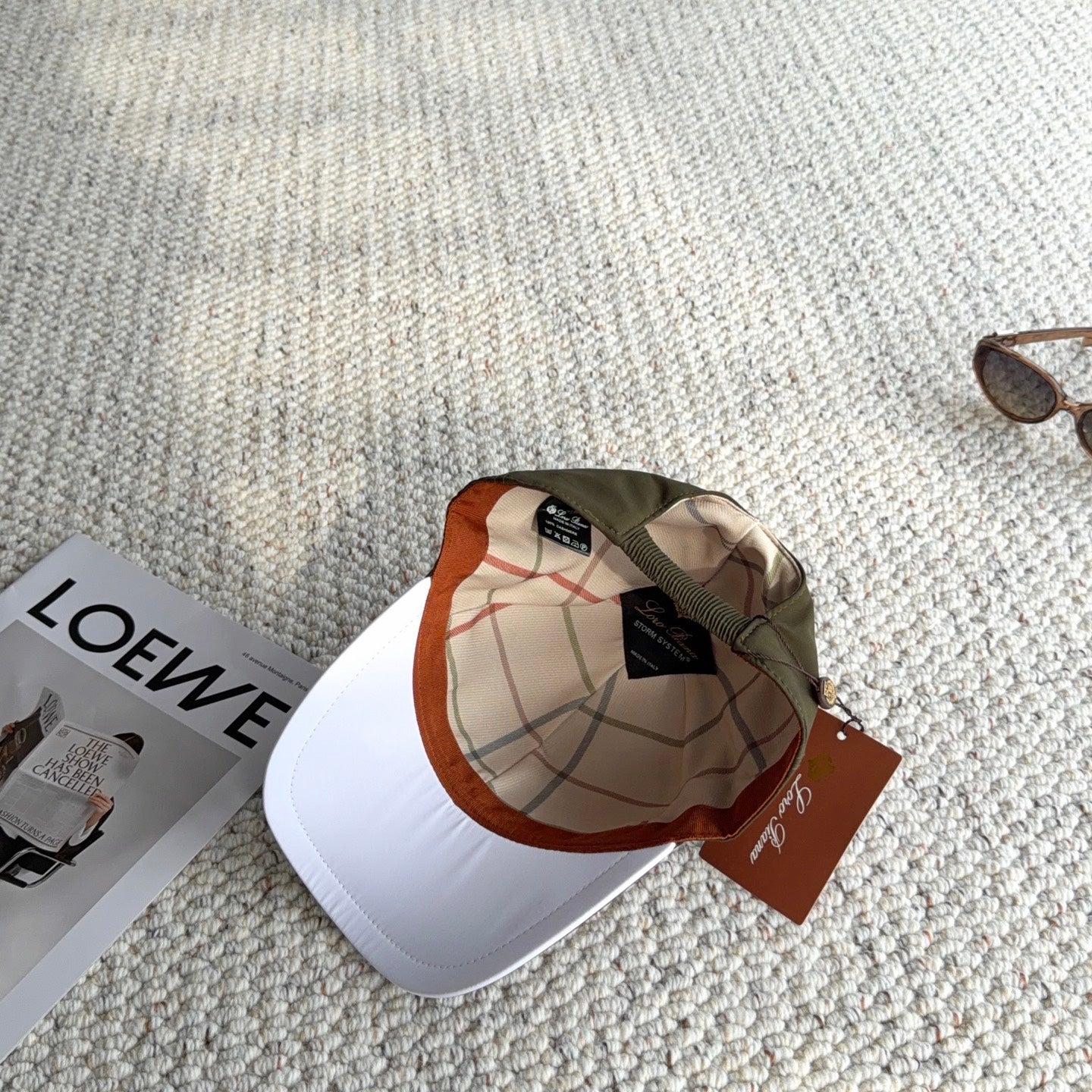 Loro Piana Baseball Cap with Metal Logo 425743