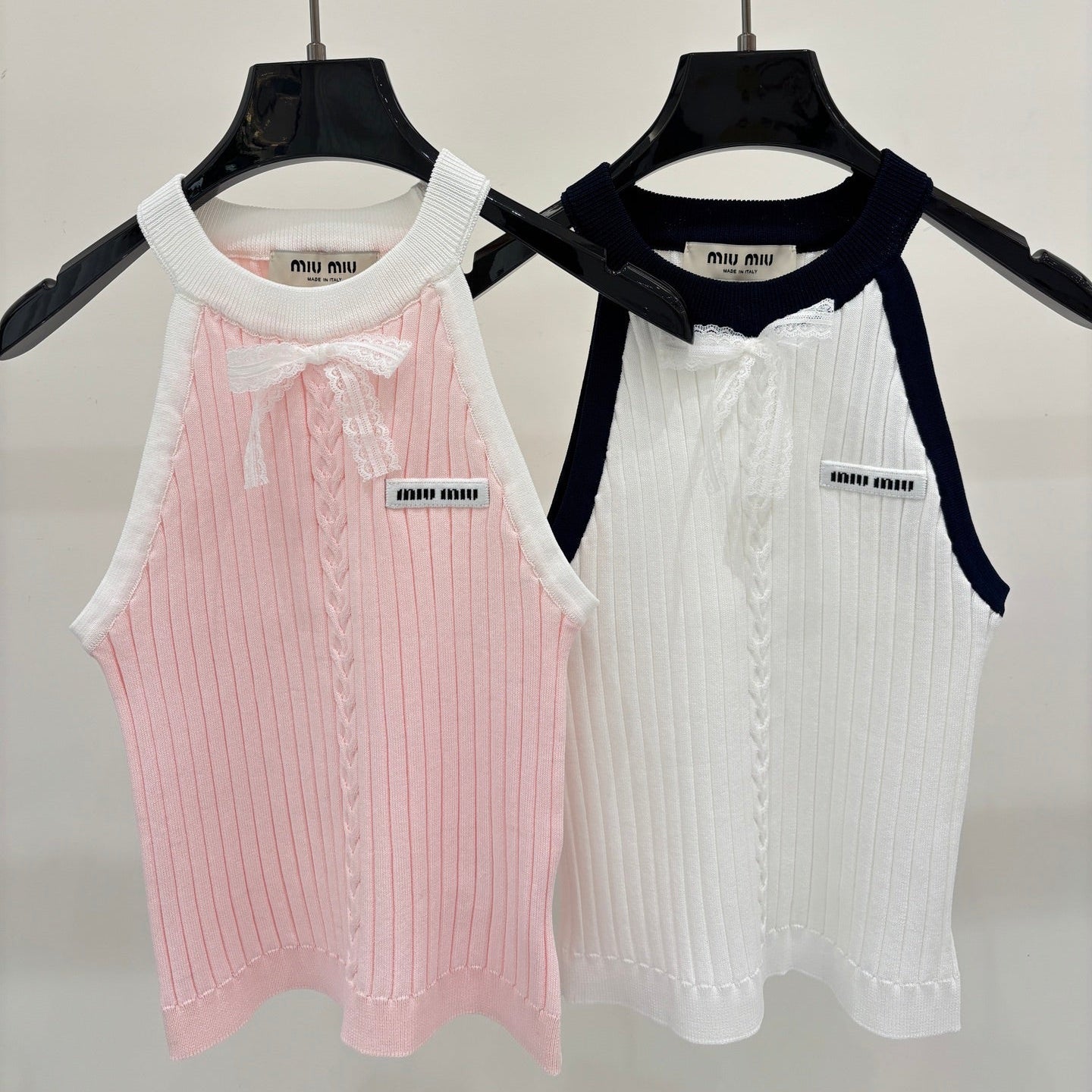 Miumiu 2026 Halter Neck Knitted Camisole Tencel 394729