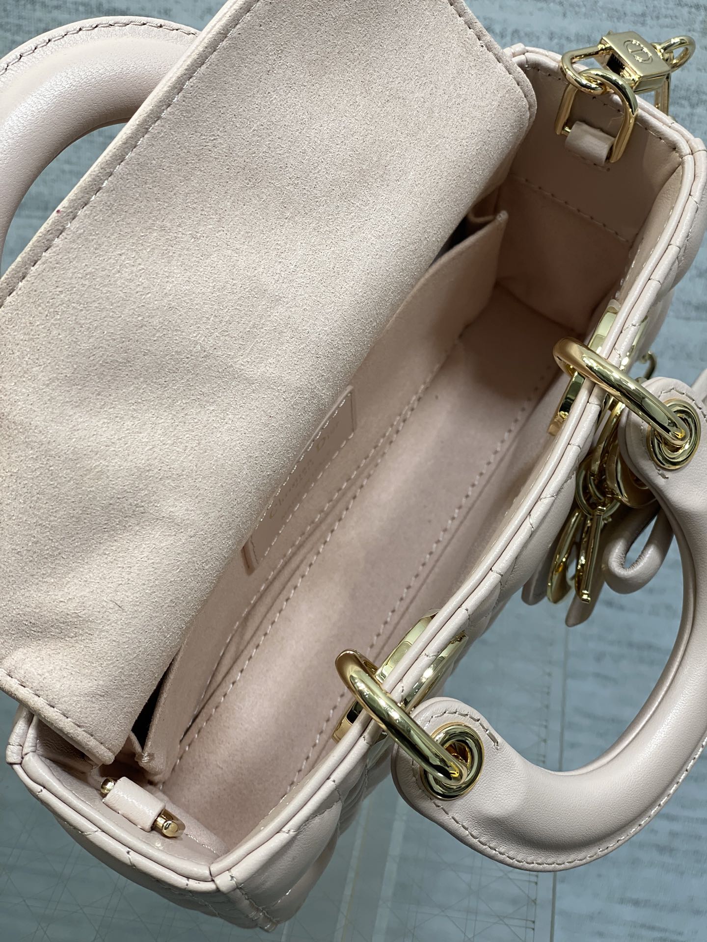Dior 2026 Bow D-Joy Micro Bag Power Pink Lambskin 284125