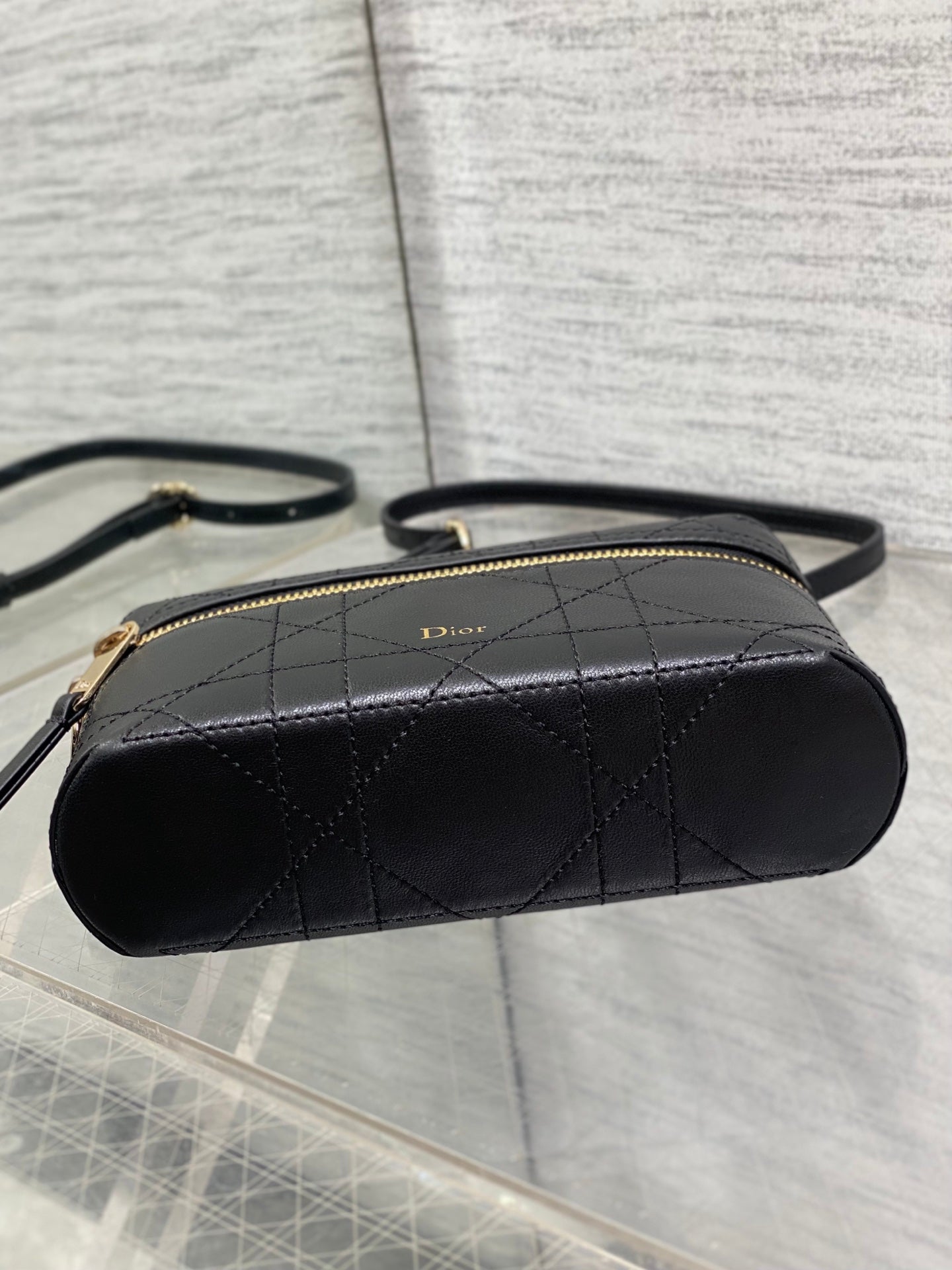 Dior 2026 Trianon Soft Vanity Bag 19cm Multicolor Lambskin 355388