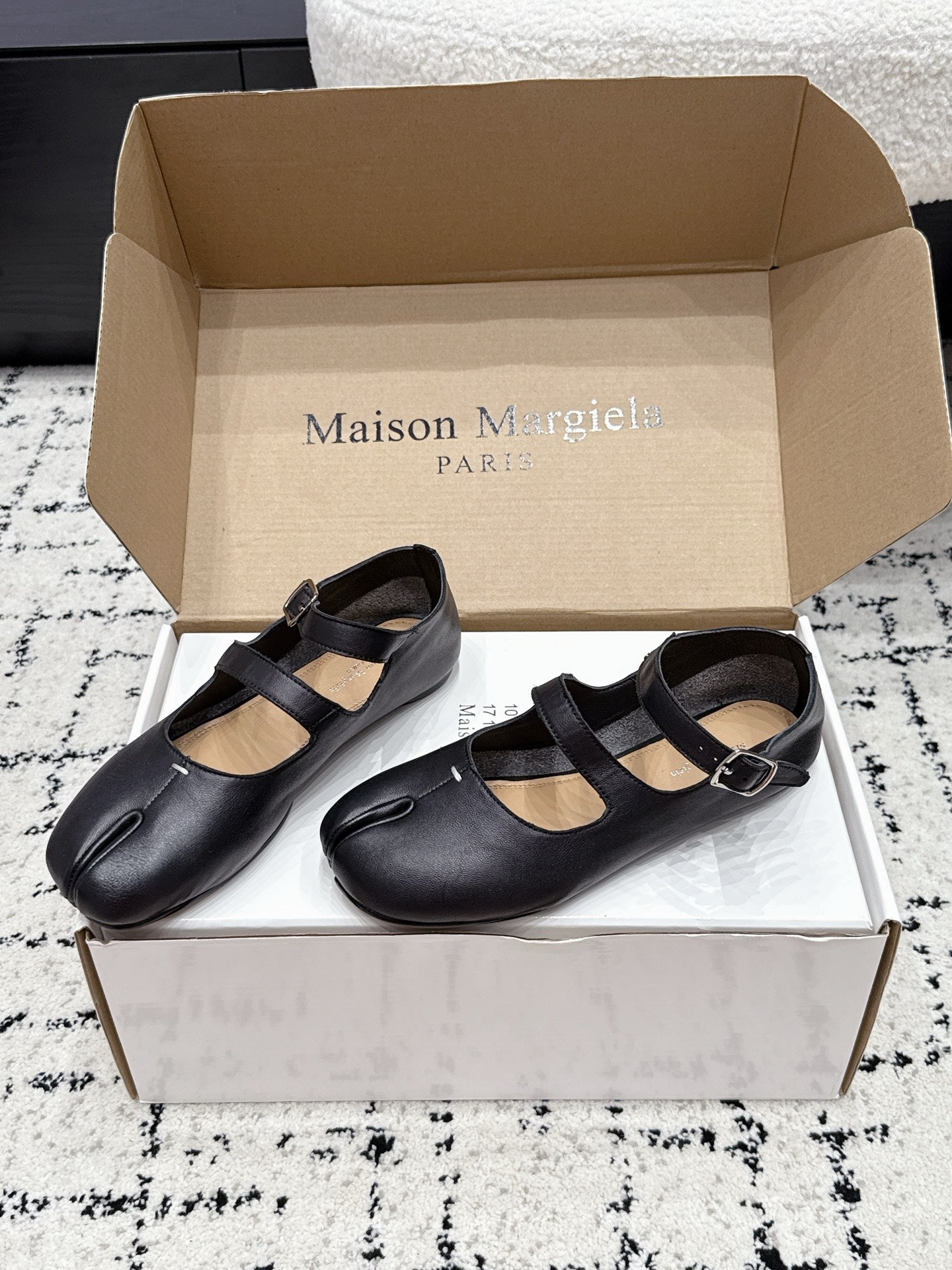 Maison Margiela 2026 Mary Jane Ballet Flat Sheepskin 923257