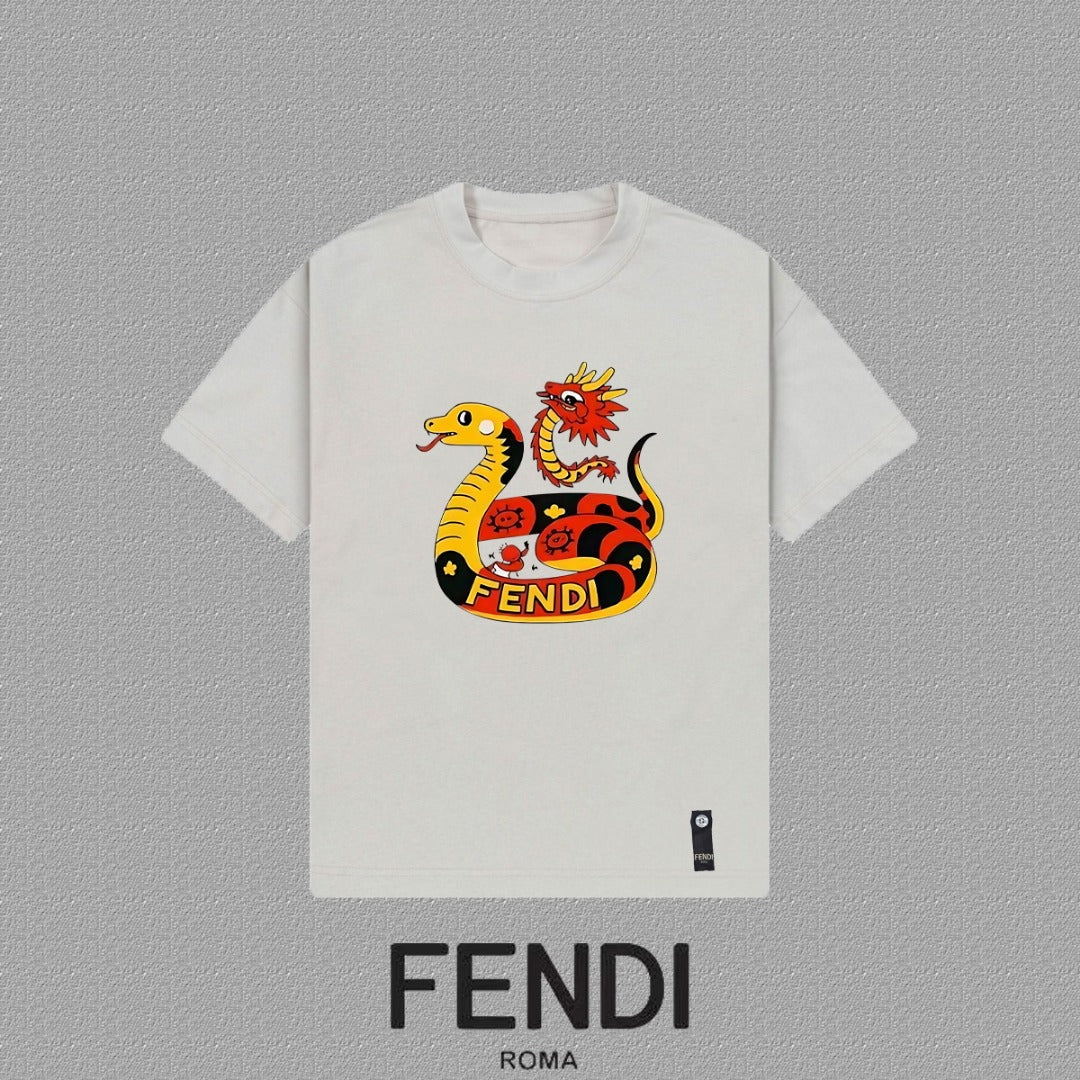 Fendi 2026 Men's Short-Sleeve T-Shirt Cotton 806087