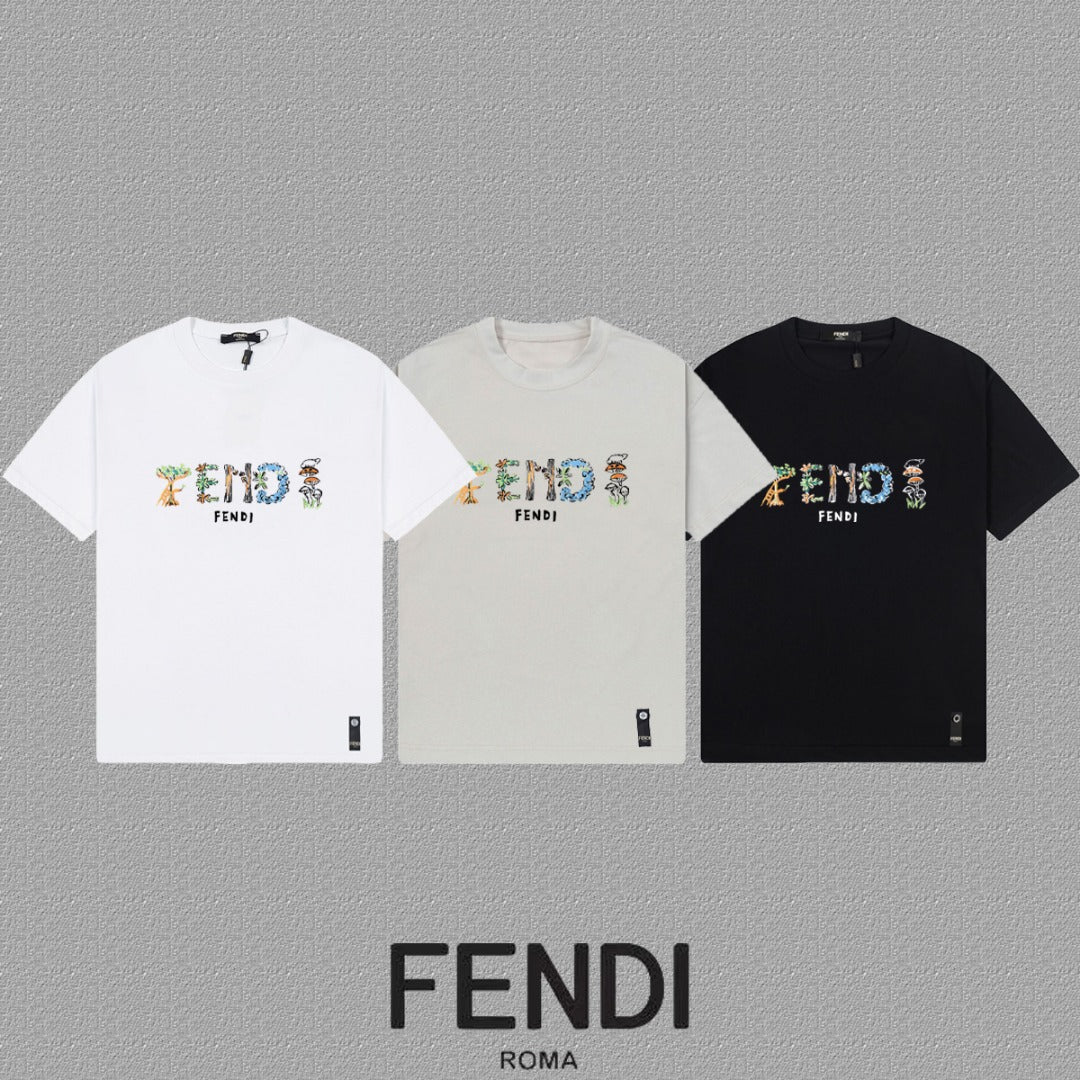 Fendi 2026 Men's Short-Sleeve T-Shirt Cotton 806108