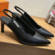 Hermes 2026 Lover 80 Slingback Pump Black Nappa Leather 526197