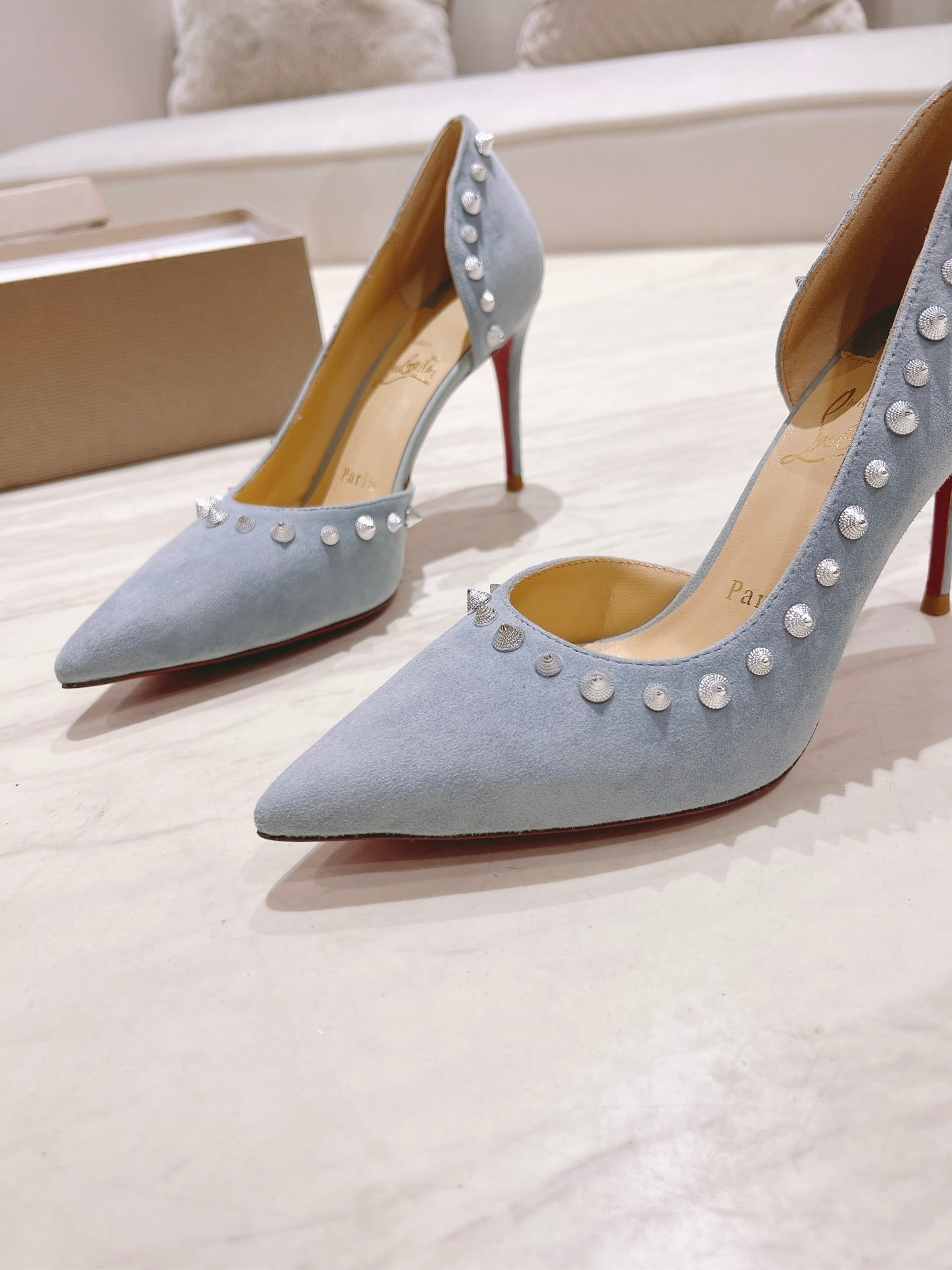 CL 25 Iriza Pumps 8.5cm Blue Suede 314900